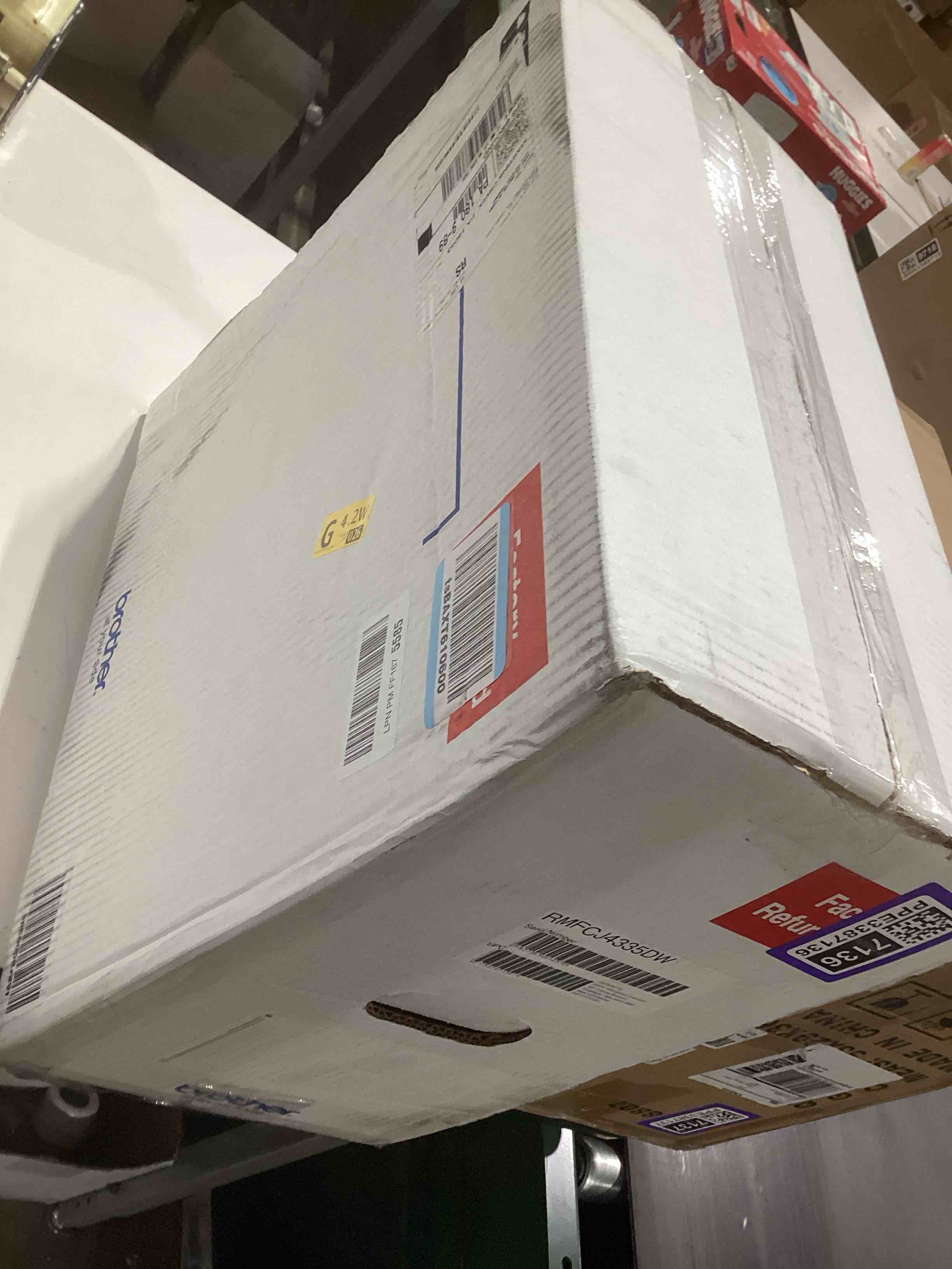 Condition photo showing As Is for Brother MFC-J4335DW INKvestment Tank All-in-One Printer with Duplex and Wireless Printing Plus Up to 1-Year of Ink in-Box (Renewed Premium), White Previous Model: MFCJ4335DW Renewed (Refurbished)