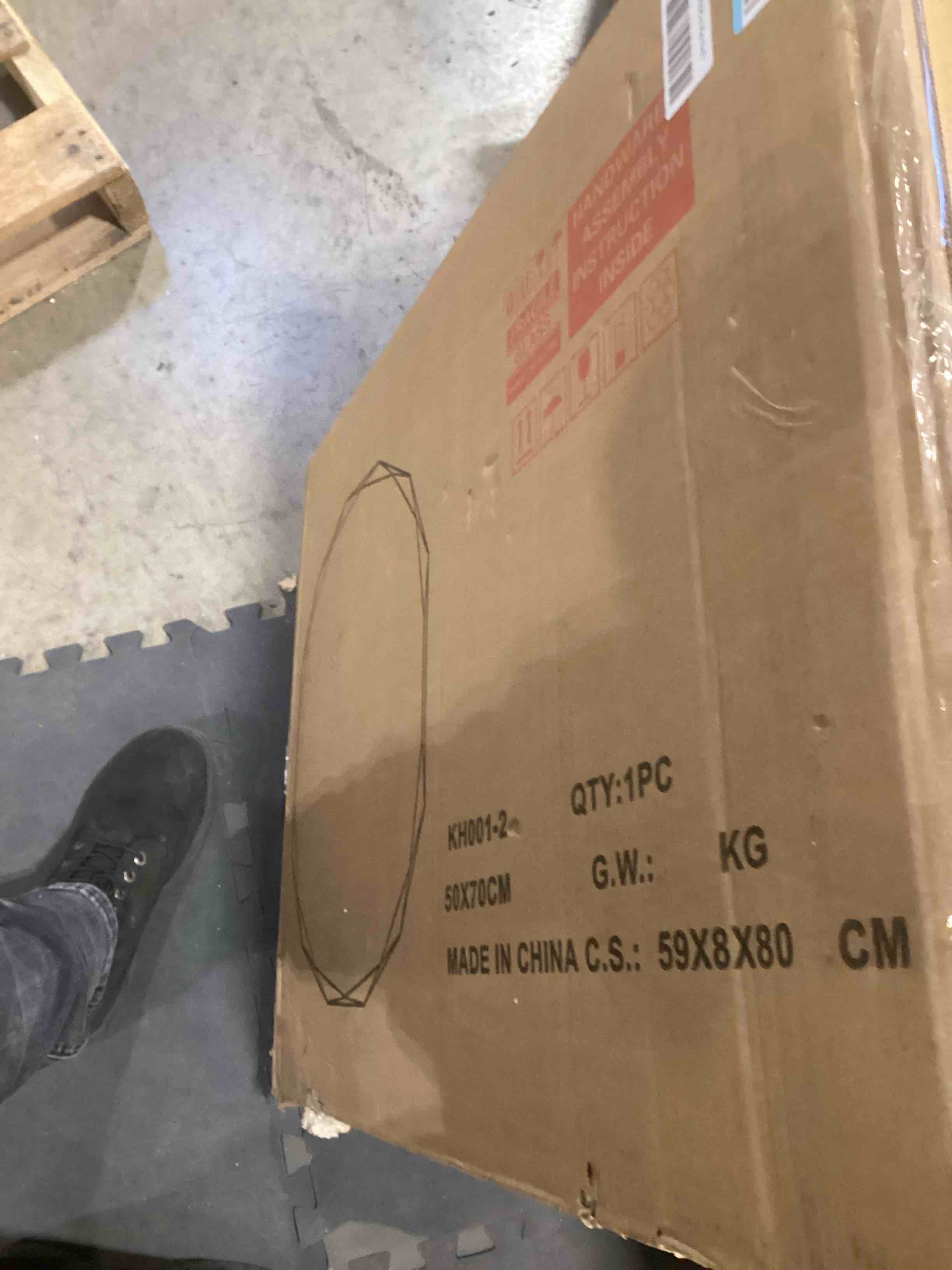 Condition photo showing Good Condition for Silver Wall Mirror-Beveled Edge Frameless Mirror for Bathroom, Vanity, Bedroom, Rectangle Mirror ?19.5X27.6inch? Silver 19.5"*27.6" 19.5"L x 27.6"W