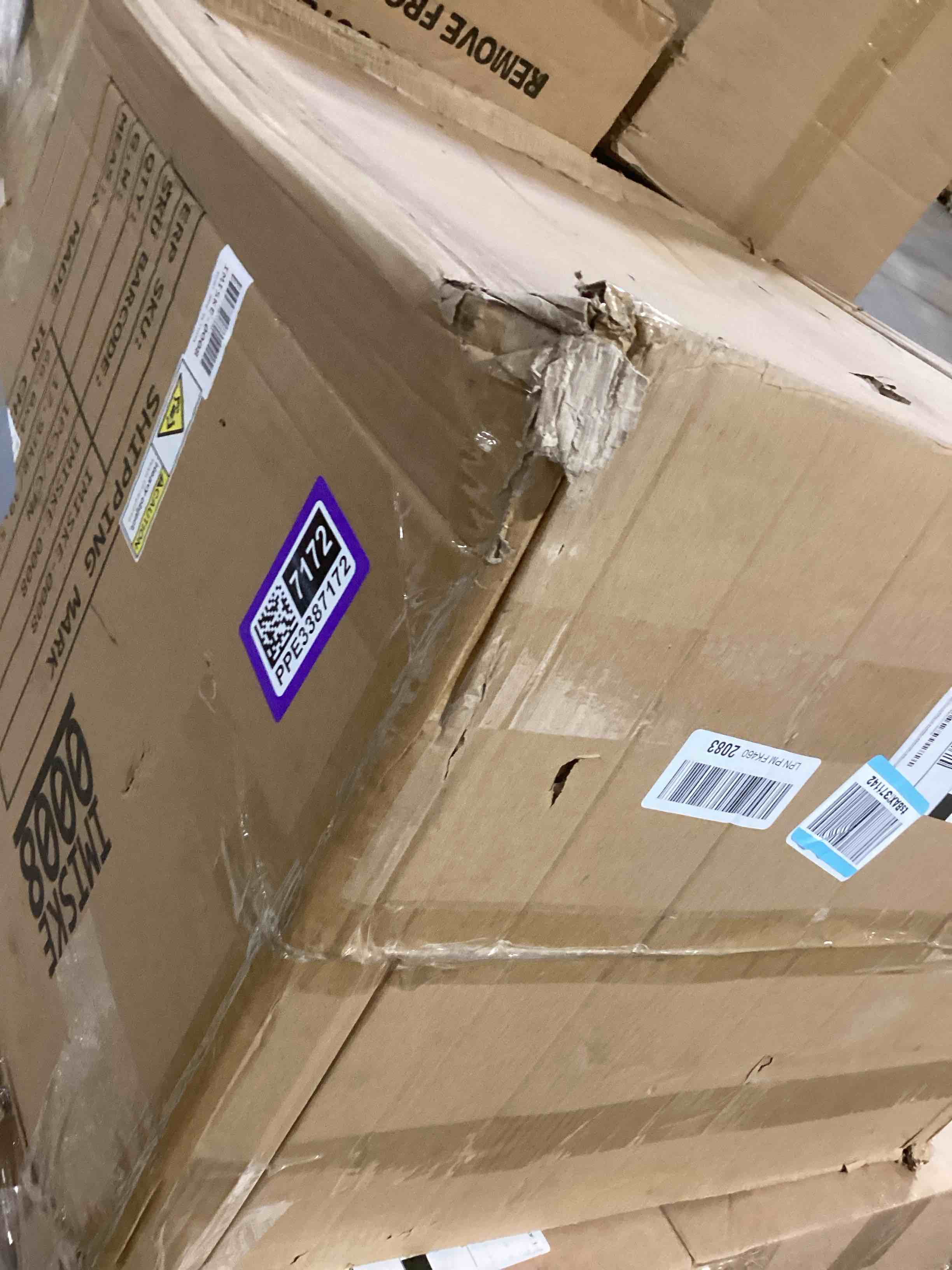 Condition photo showing As Is for YITAHOME Insulated Food Pan Carrier, 95 Qt LLDPE Hot Box for Catering w/Stainless Steel Pan, Catering Food Warmer with Swivel Casters for 6 Full-Size Pans, Stackable Design for Restaurant Gathering