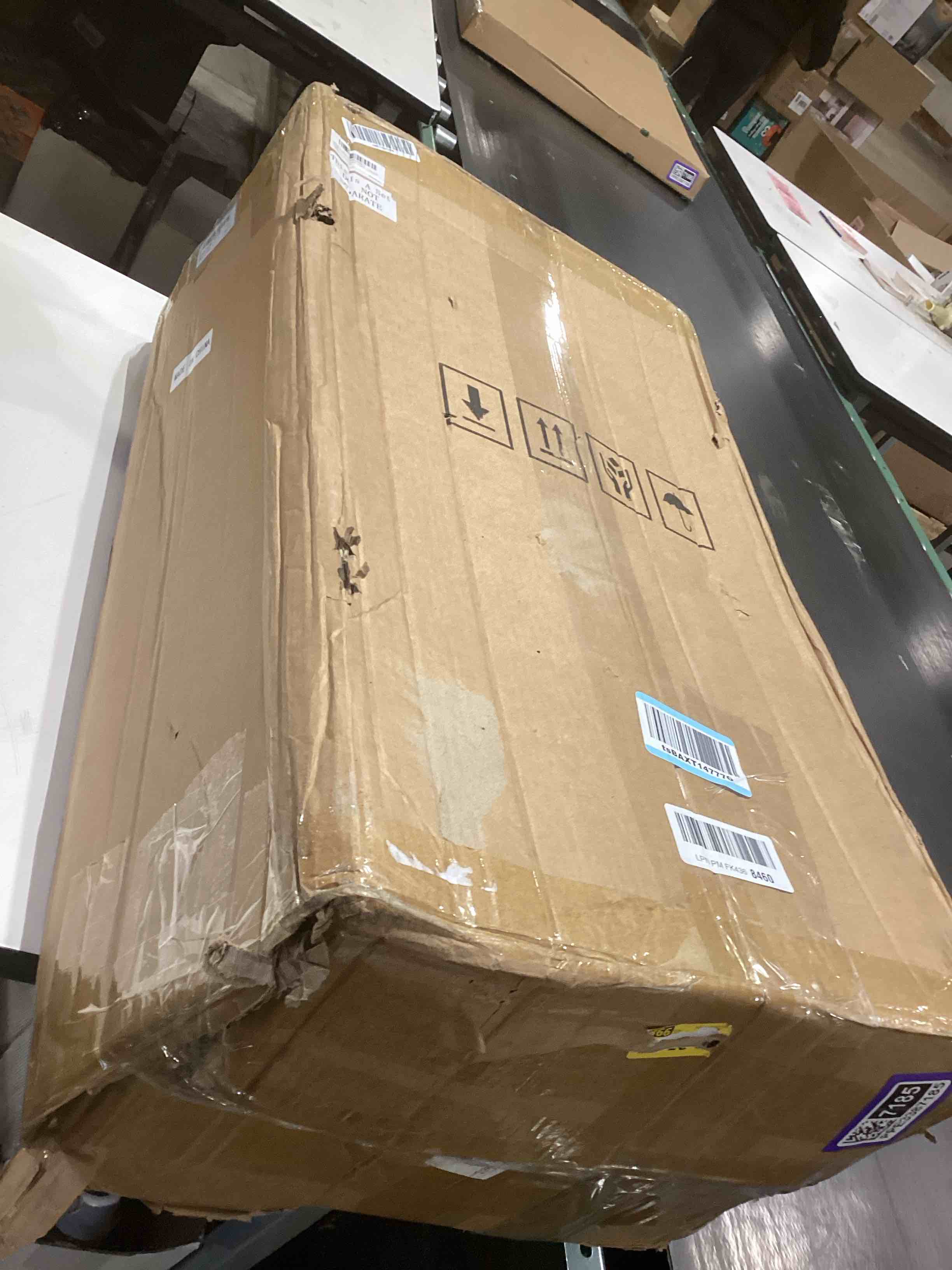 Condition photo showing As Is for Domensi 6 Pcs Drink Tower Dispenser Mimosa Tower with Ice Tube and bottomless Mimosa lunch Beer Beverage Drink Dispenser Tower Tabletop Liquor Dispenser for Bar Party(3l,Yellow) 3L Yellow