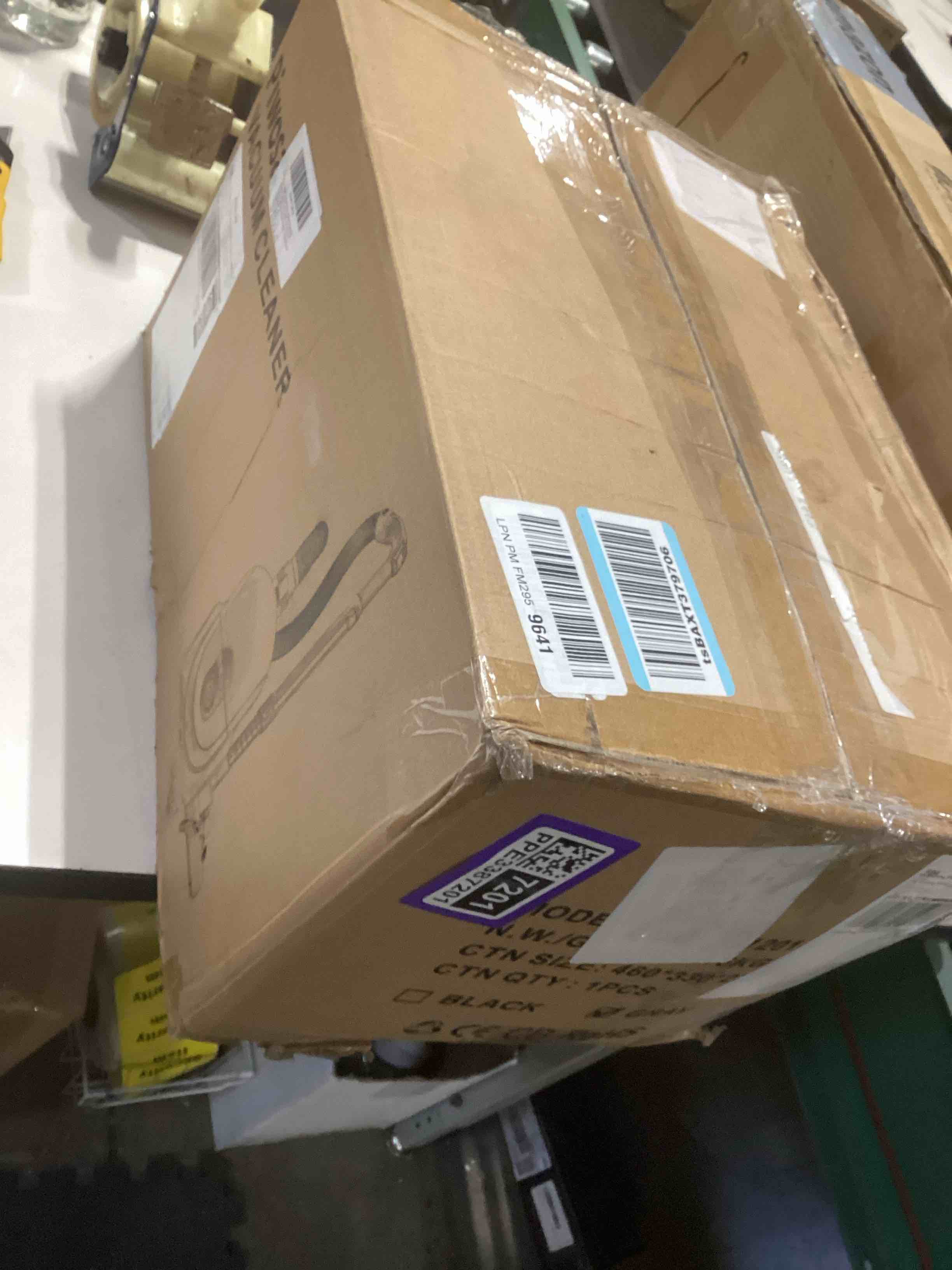 Condition photo showing As Is for Aircliff Canister Vacuum Cleaner, Specially Designed Nozzle for Pet Family, 1200W & 17Kpa Strong Suction, 2 HEPA Filters & 5 Cleaning Tools for Hard Floor, Carpet, Upholstery, Pet Hair(Sliver)