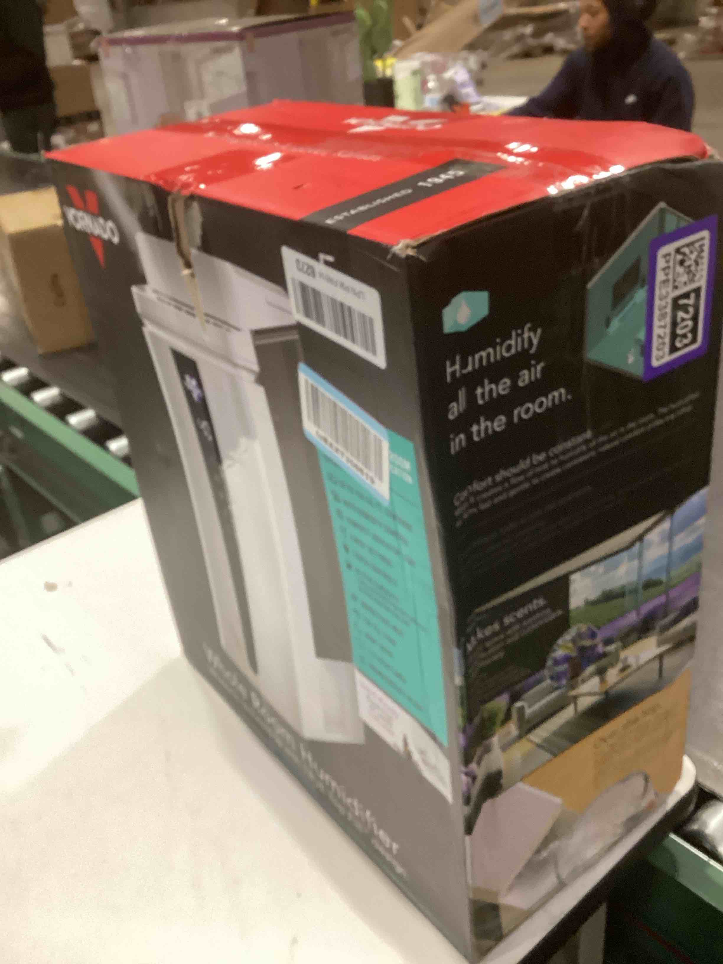 Condition photo showing As Is for Vornado MISTIC 8 Whole Room Ultrasonic Humidifier, Top-Fill, Aromatherapy, 2-Gallon Tank, 3-Gallon Output, Warm or Cool Mist Humidifier, Automatic Humidity Control, Included Scent Pads
