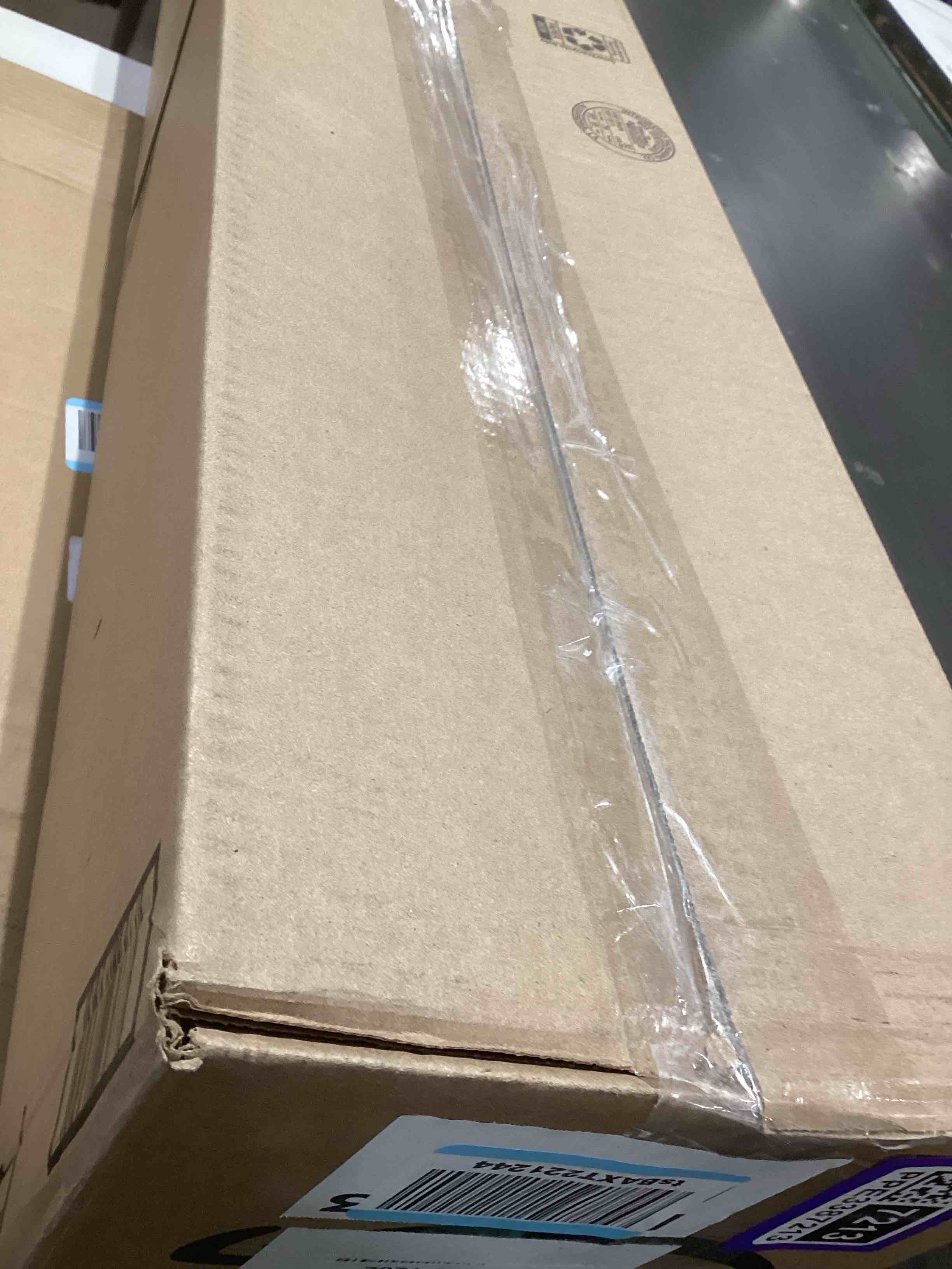 Condition photo showing As Is for Cordless Bamboo Roman Shades, Light Filtering Bamboo Shades Blinds Window Treatment Roll Up Blind for Windows, 28" W x 64" H, Natural Natural 28"W x 64"H