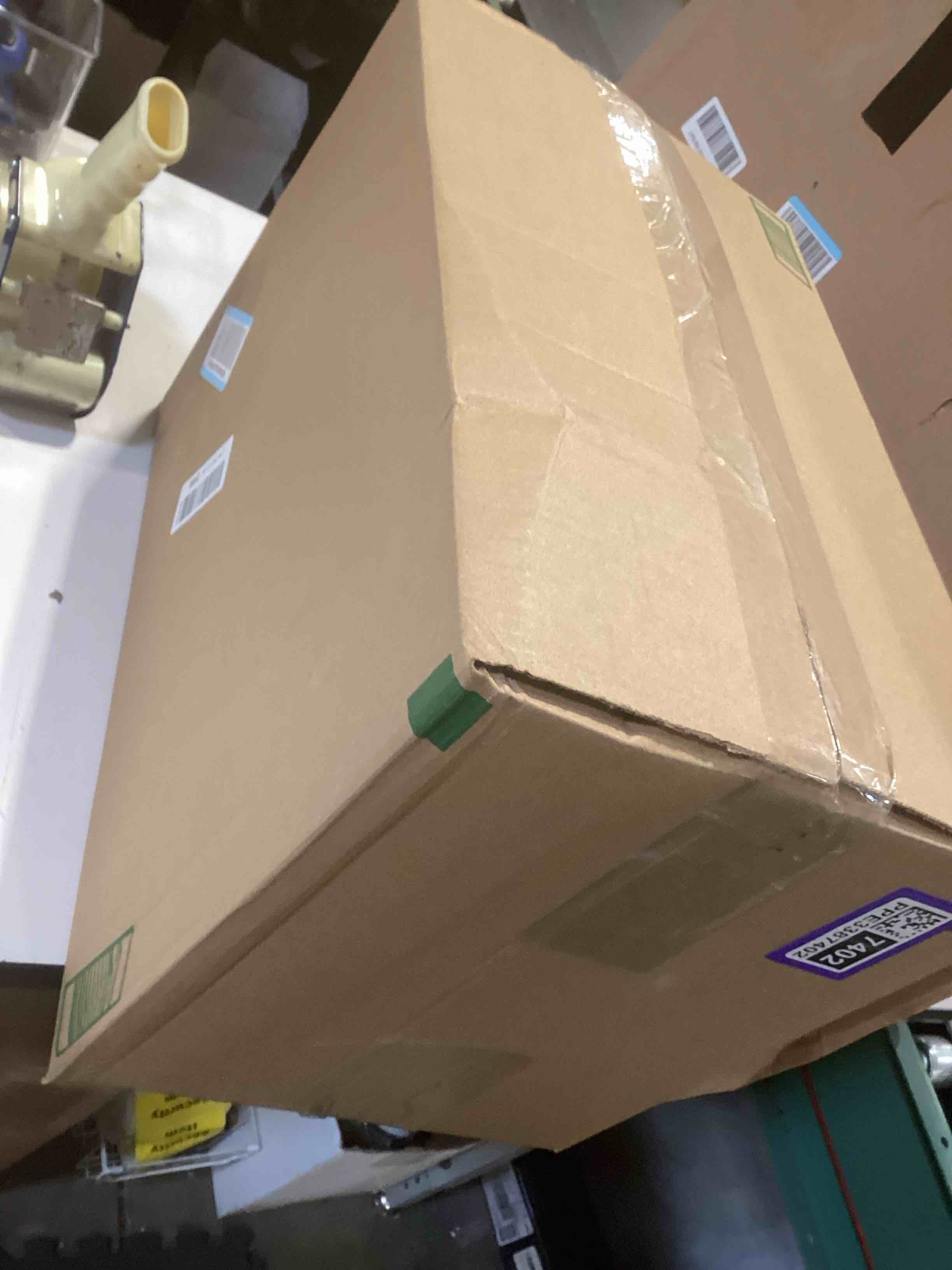 Condition photo showing As Is for B FSOBEIIALEO Storage Ottoman Cube, Velvet Tufted Folding Ottomans with Lid, Footstool Rest Padded Seat for Bedroom (Grey, Medium) Grey Medium