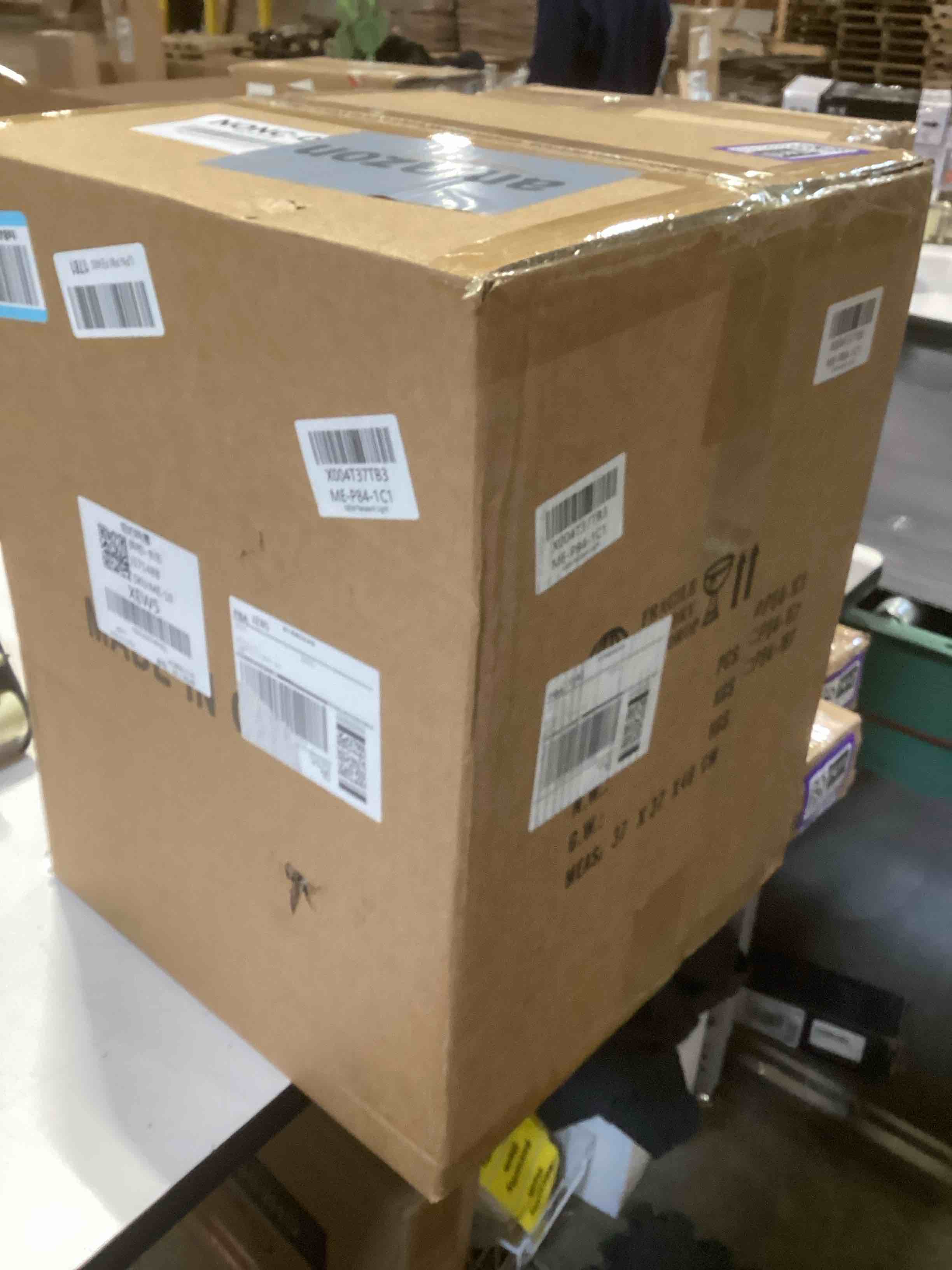 Condition photo showing Good Condition for Farmhouse Pendant Light – Hand-Blown Clear Hammered Glass Shade, Chrome Finish, Adjustable Chain Hanging Fixture for Kitchen Island, Dining Room & Hallway, 15" H x 12" D Chain Chrome