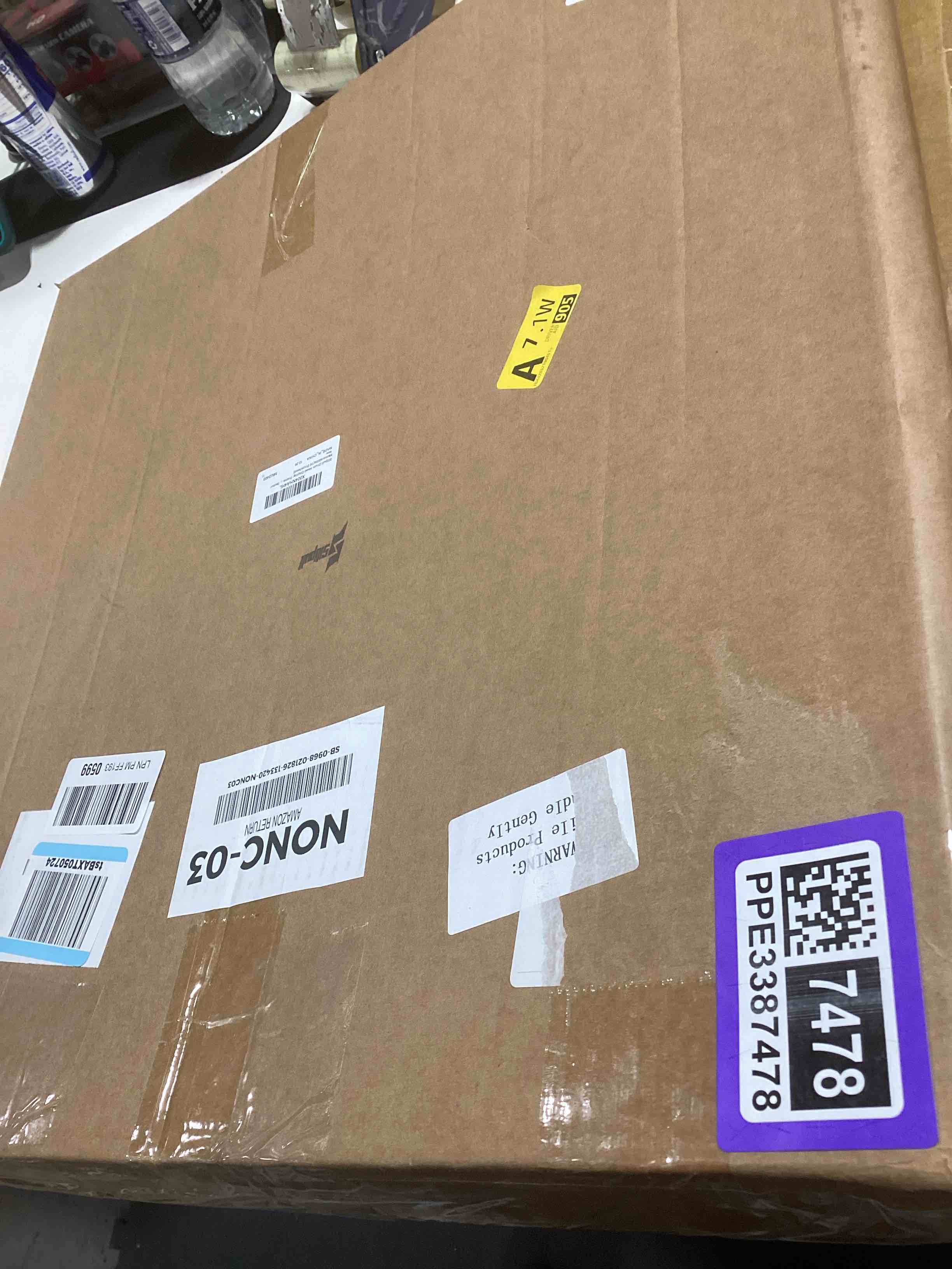 Condition photo showing Good Condition for Drum Head Display Frame Wall Mount Wooden Drum Head Display Case Cabinet W/98% UV Acrylic Door Lockable Rack Storage Shadow Box for Collection Musician Collector Memorabilia(14" Drumhead)