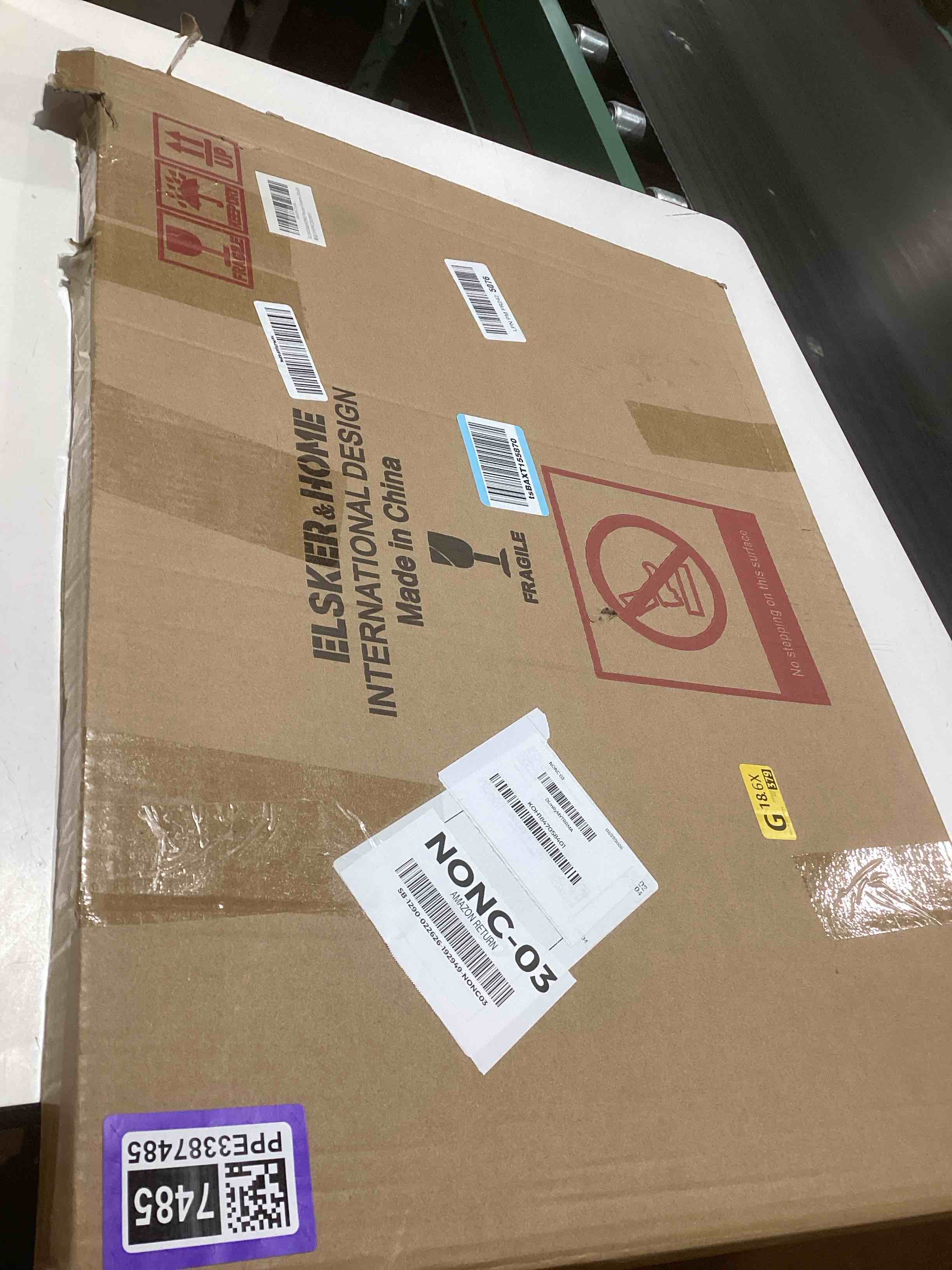 Condition photo showing As Is for ELSKER&HOME 20x28 Frame, Picture Frame 3 Pack Black, Poster Frame 20x28 for Horizontal or Vertical Wall Mounting, Sturdy and Scratch-proof Black 20 x 28