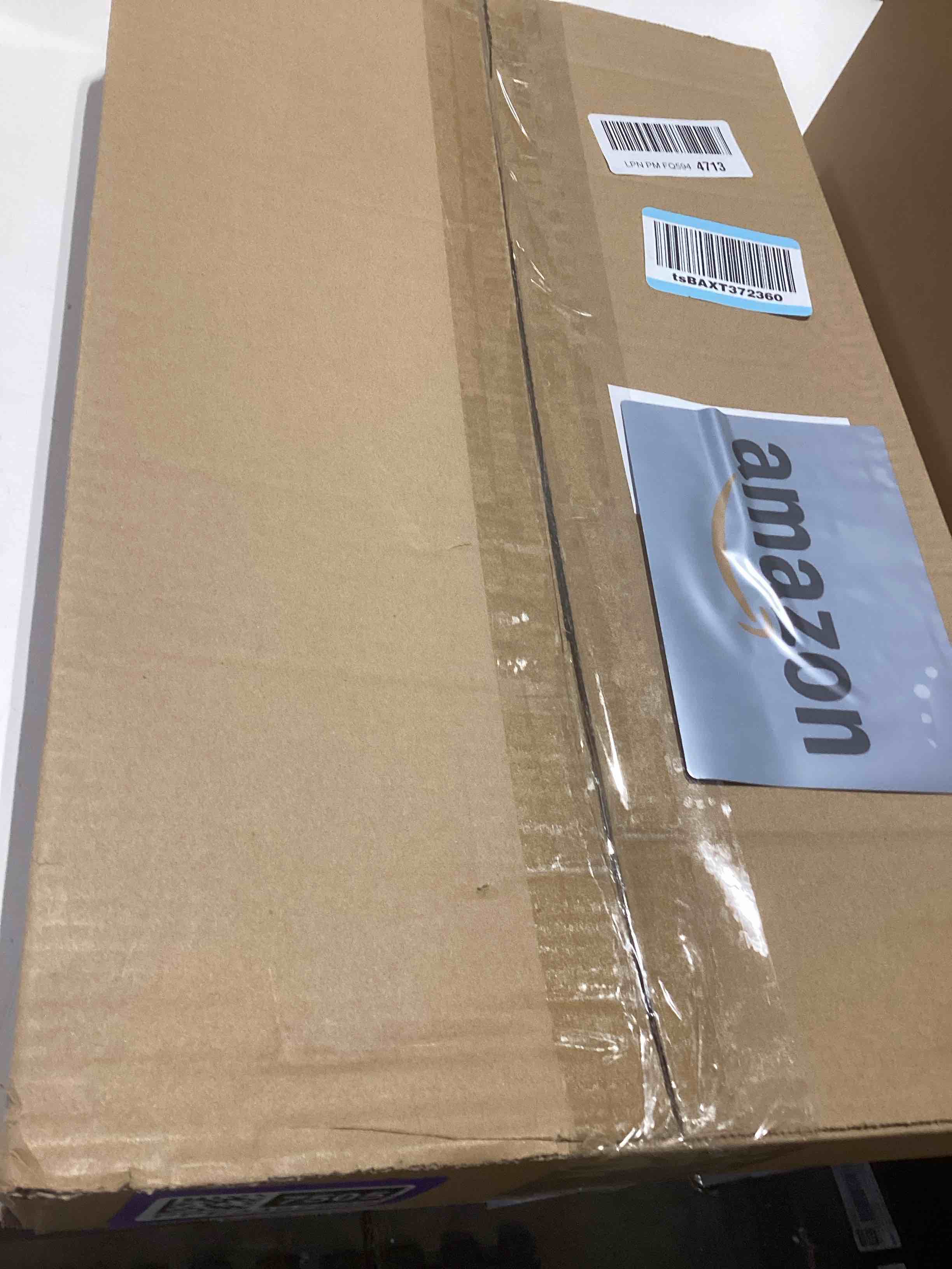 Condition photo showing As Is for Acrylic Serving Tray with Handles, Extra Large Rectangular Tray for Serving Food, Drinks, Snacks and Appetizer, Outdoor Lucite & Coffee Table Trays, Acrylic Makeup Organizer 12" × 20" 20" x 12" x 2"