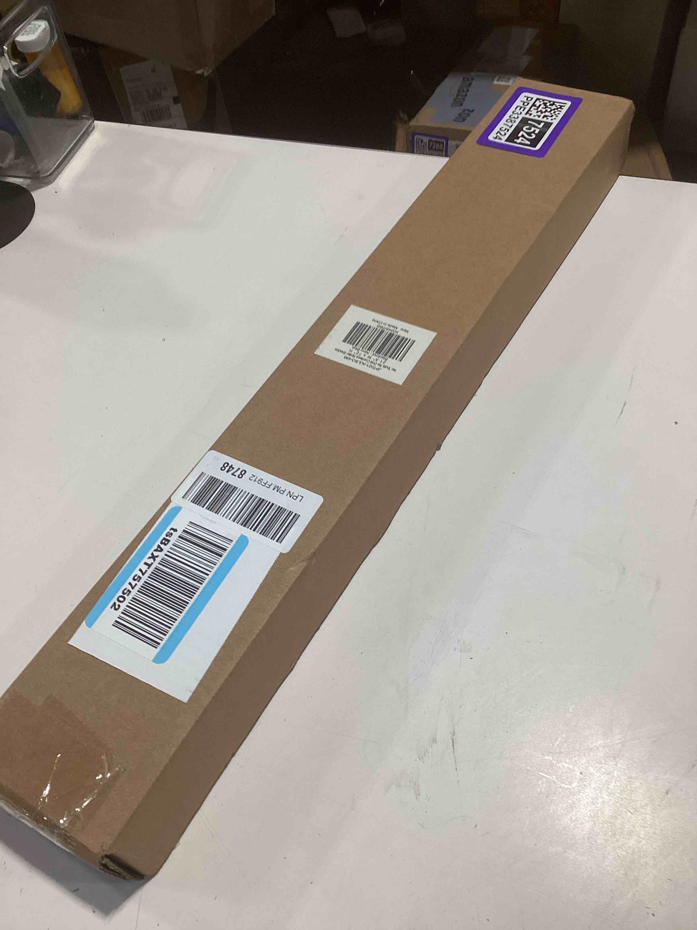 Condition photo showing Good Condition for LazBlinds No Drill Blinds for Indoor Windows, Blackout Roller Shades, Cordless Window Blackout Blinds, Thermal Insulated Fabric UV Protection for Home and Office, 21.5" W x 72" H, Navy Blue Blackout - Navy Blue 21.5" W x 72" H