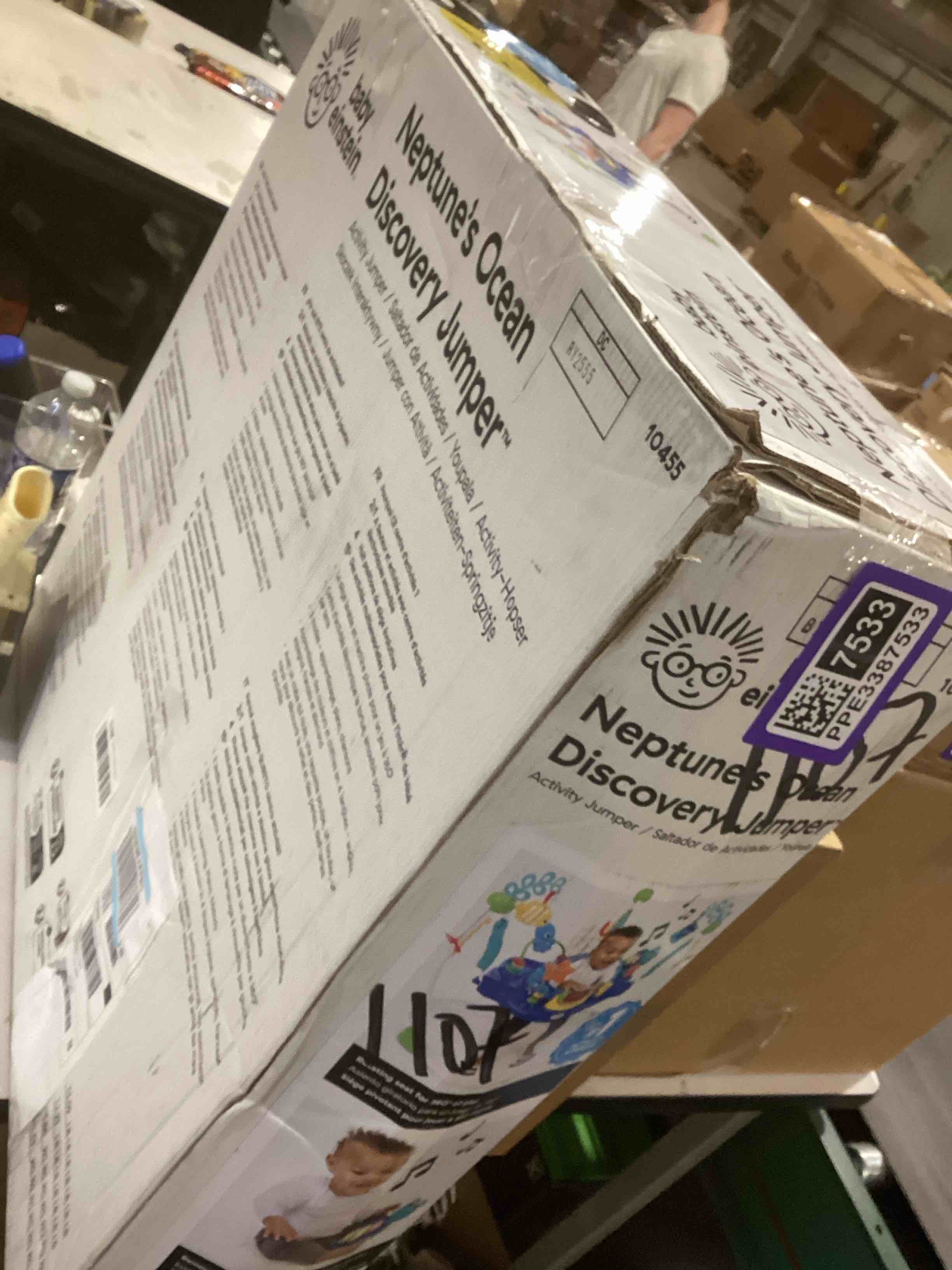 Condition photo showing Good Condition for Baby Einstein Neptune's Ocean Discovery Activity Baby Jumper Activity Center, Ages 6 Months +, Max Weight 25 lbs., Unisex