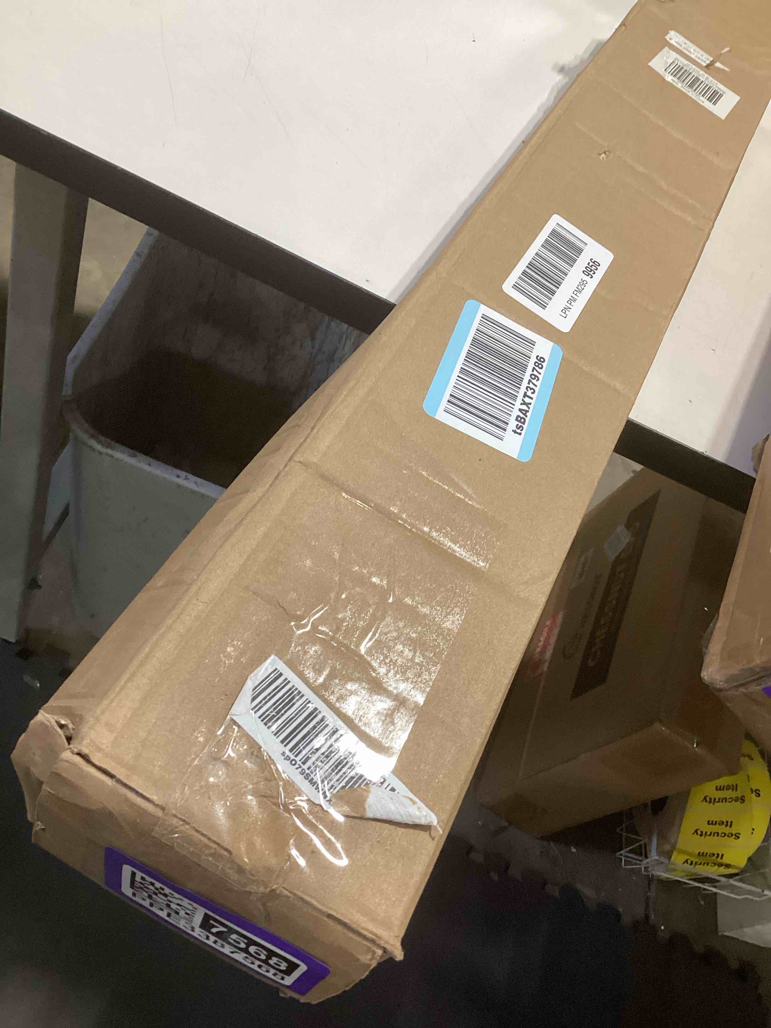 Condition photo showing Good Condition for LazBlinds No Tools No Drill Cordless Bamboo Roman Shades, Light Filtering Window Treatment, Roll Up Bamboo Blinds for Windows 31'' W x 64'' H, Brown Light Filtering-brown206 31" W x 64" H