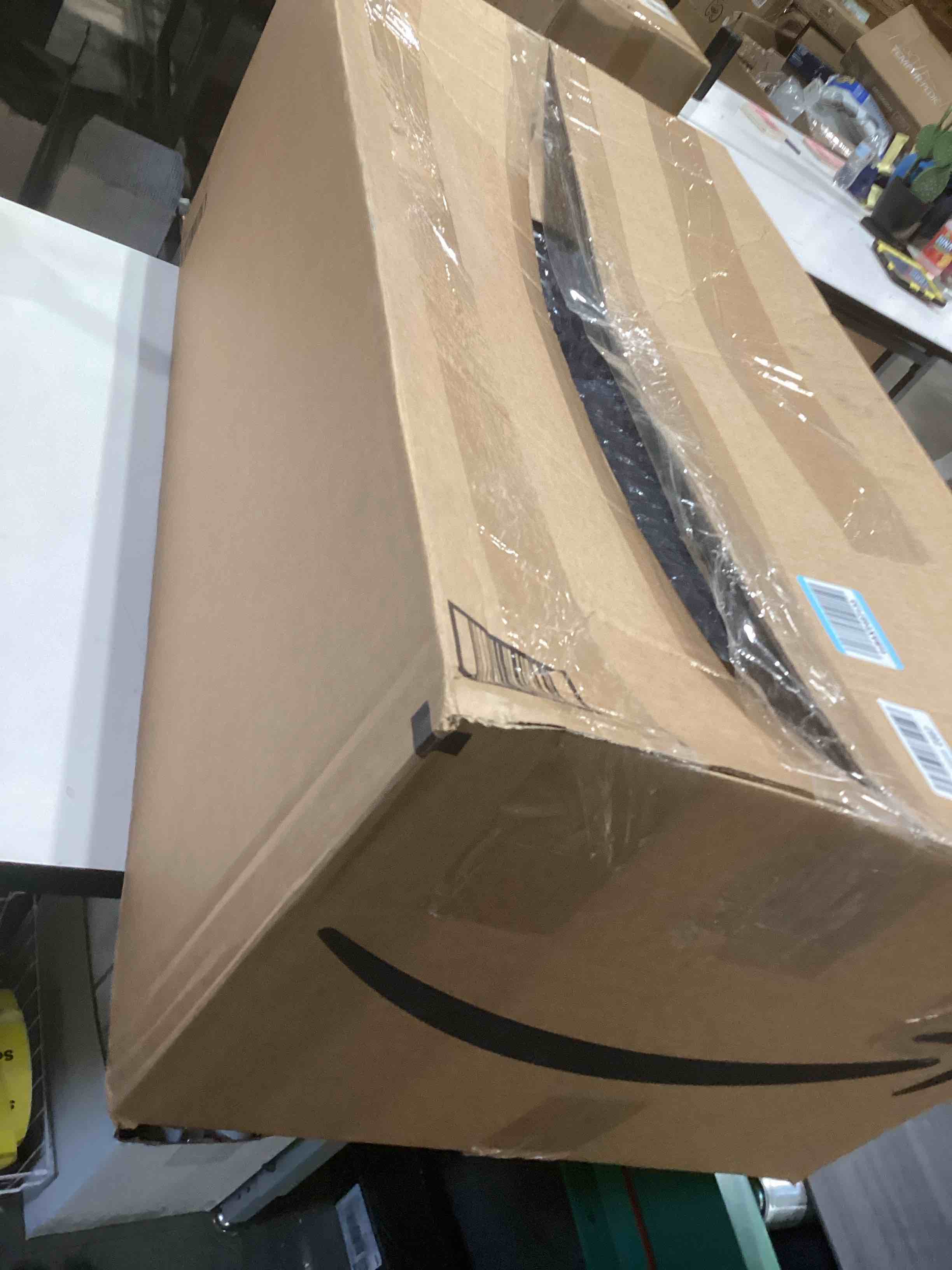 Condition photo showing As Is for Fits 36" x 14" Duct Hole [37.6" x 15.6" Face] Aluminum Return Grille - Rustproof, Fixed Blades, for Ceiling/Wall, No Louver/Fins/Damper