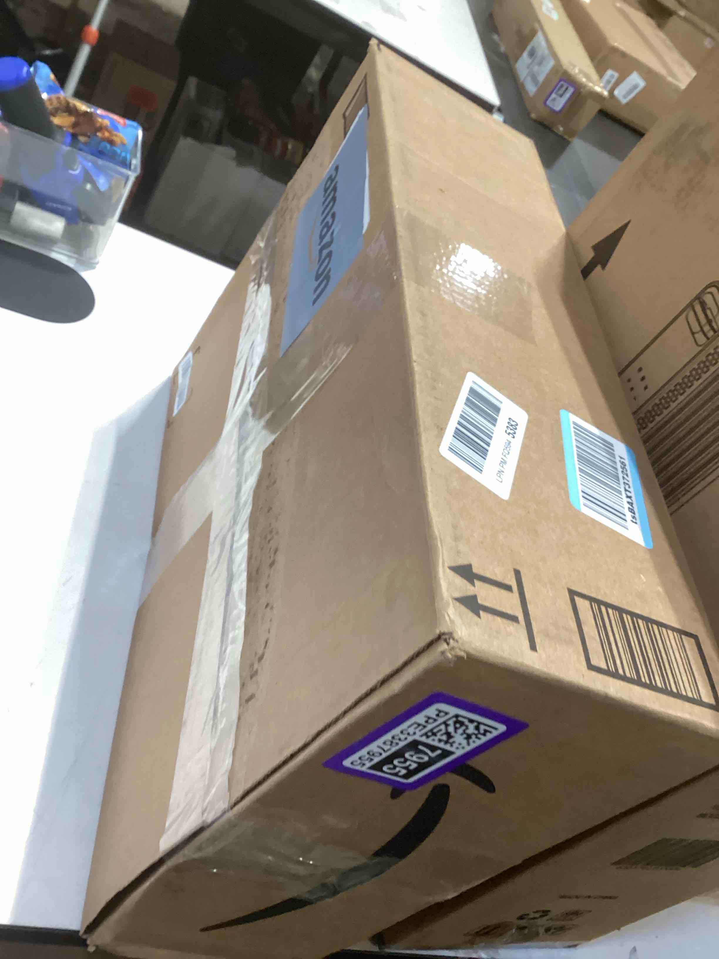 Condition photo showing As Is for boxelite 10 000 lux bright light therapy desk lamp