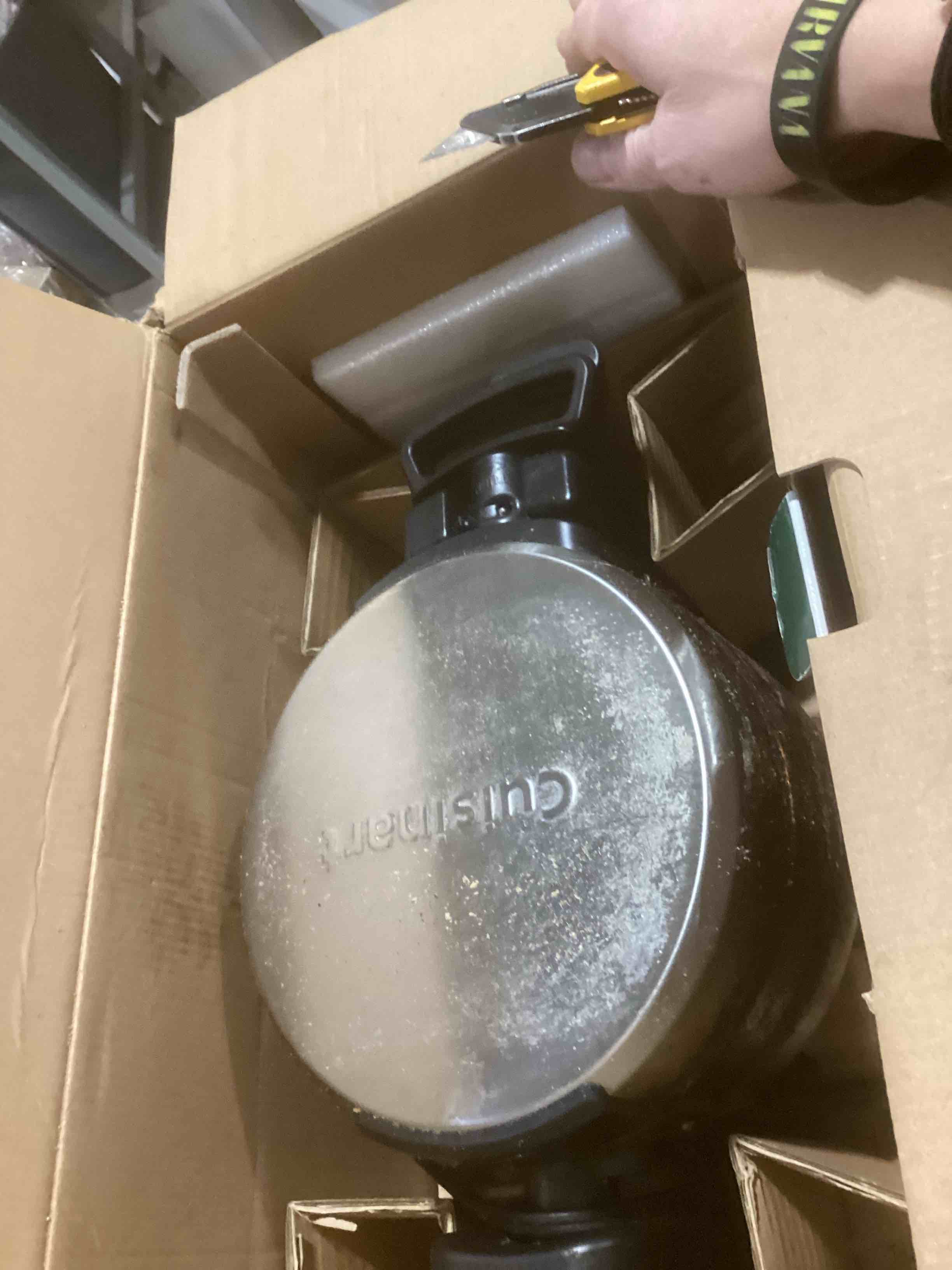 Condition photo showing As Is for Cuisinart Double Flip Belgian Waffle Maker, WAF-F40NAS New Double Flip