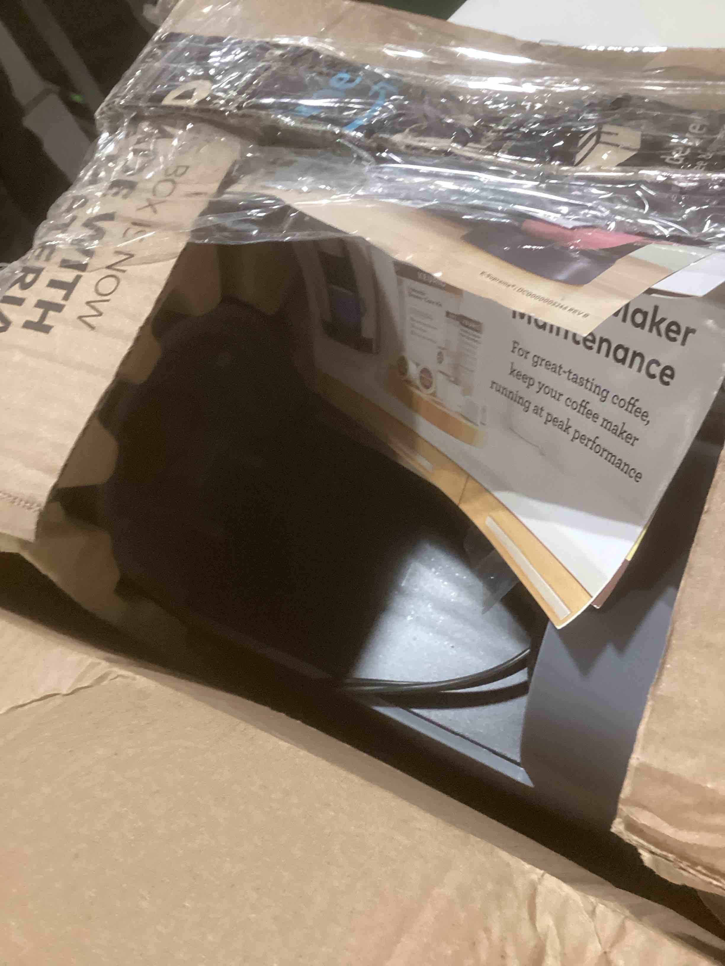 Condition photo showing As Is for Keurig K-Supreme Single Serve K-Cup Pod Coffee Maker, MultiStream Technology, 4 Brew Sizes, 66oz Dual-Position Removable Reservoir, Gray Gray Coffee Maker