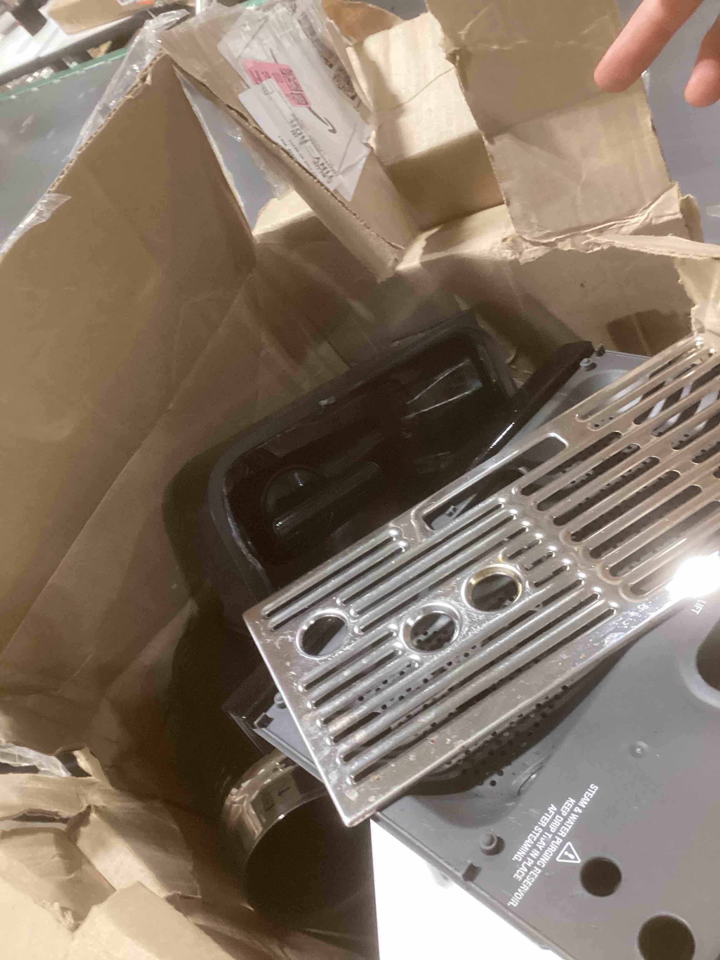 Condition photo showing As Is for Nespresso Vertuo Pop+ Coffee and Espresso Maker by Breville with Milk Frother, Spicy Red