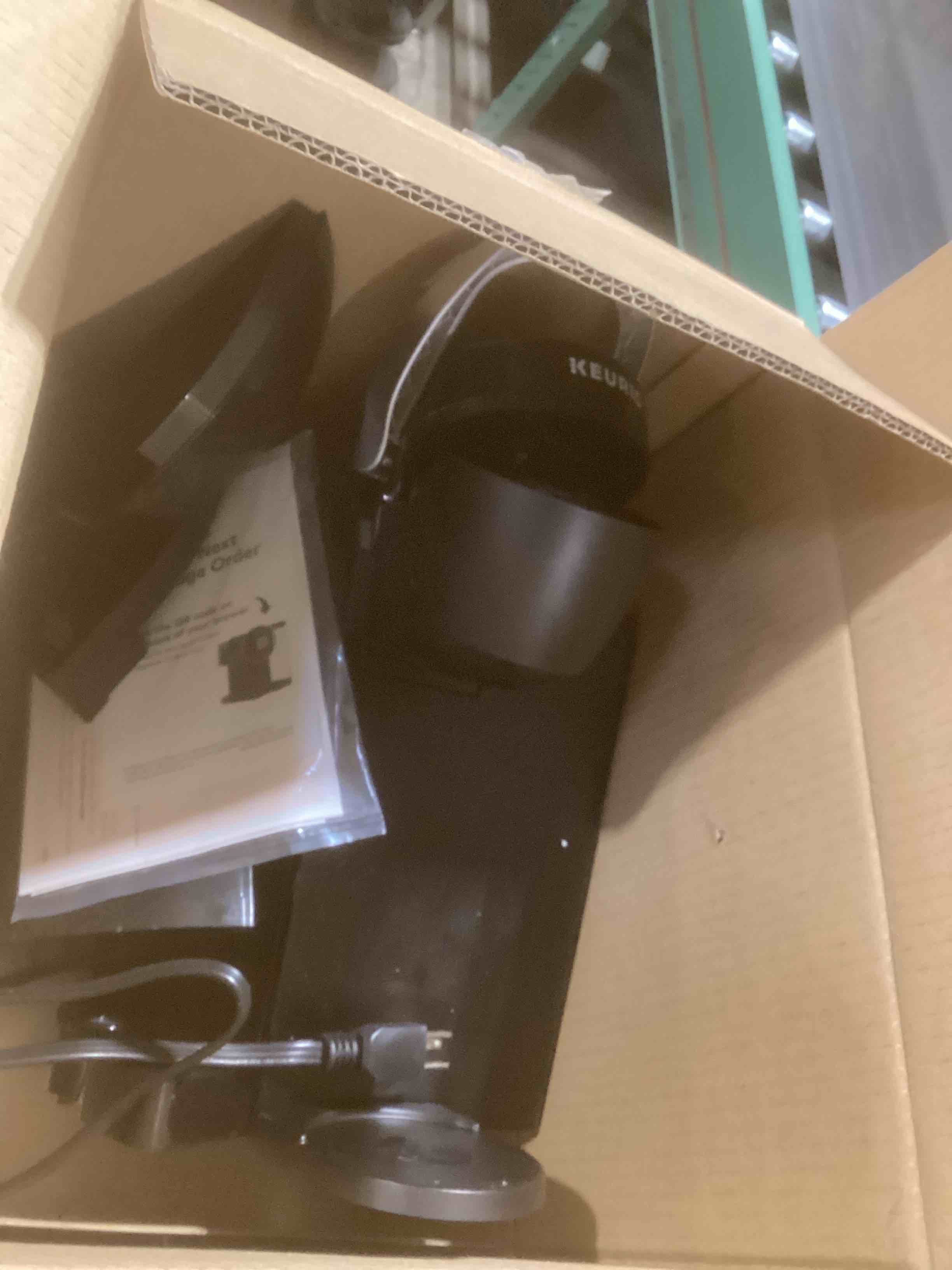 Condition photo showing As Is for Keurig K-Classic Single Serve K-Cup Pod Coffee Maker, with 3 Brew Sizes, 48oz Removable Reservoir, Black