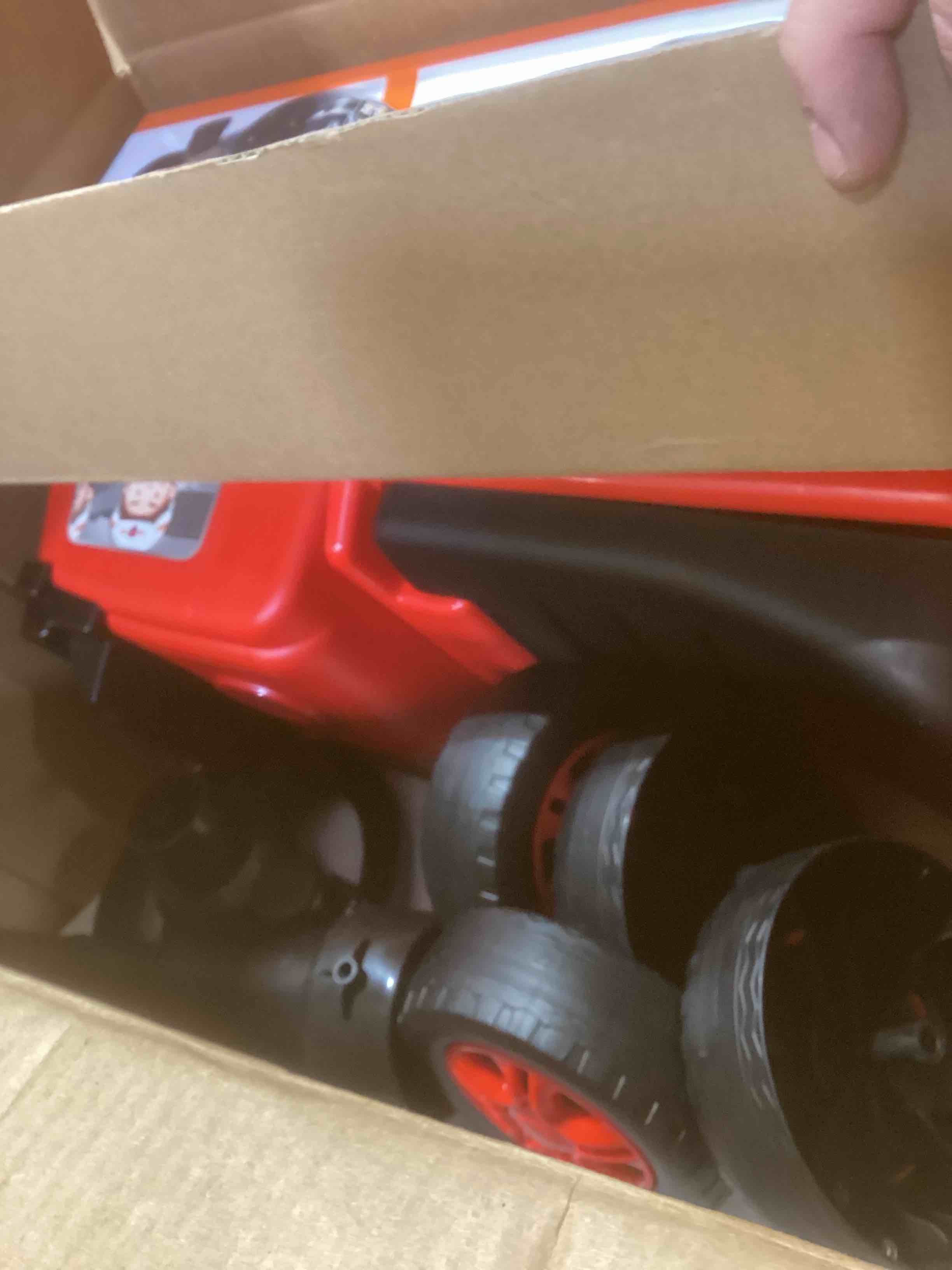 Condition photo showing As Is for 2026 Upgrade Toddler Ride On Toys with Under Seat Storage, Ride On Fire Truck with Music & Steering Wheel, Ride On Push Car for Toddlers 1-3 Years, Red Red With Music