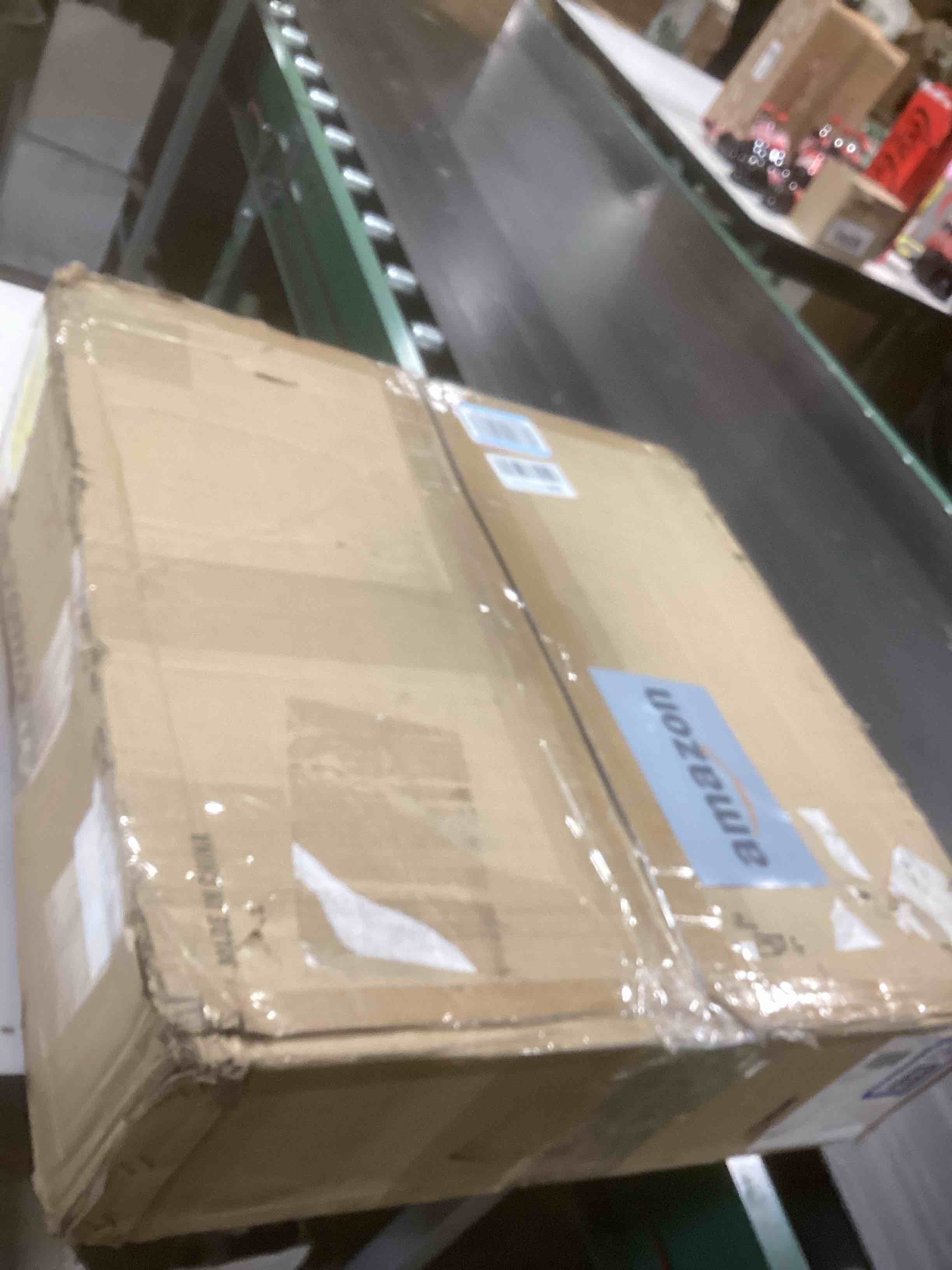 Condition photo showing As Is for Kichler 52638 Delarosa 20  Wide Pendant - Black