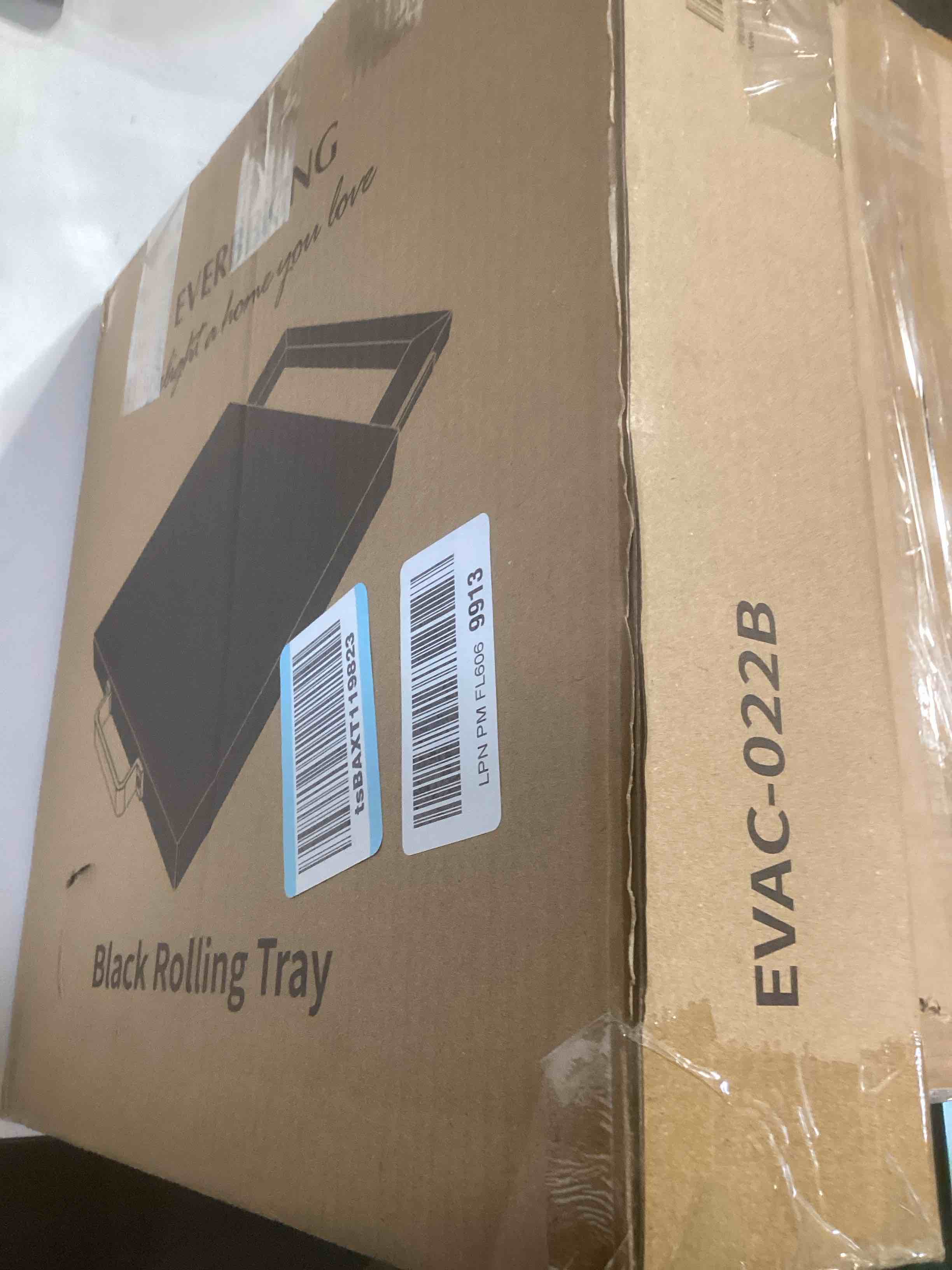 Condition photo showing Good Condition for Natural Acacia Sliding Tray for Coffee Machine Kitchen Appliance slider Moving Caddy, appliance slider,appliance rolling stand air fryer rolling tray Black