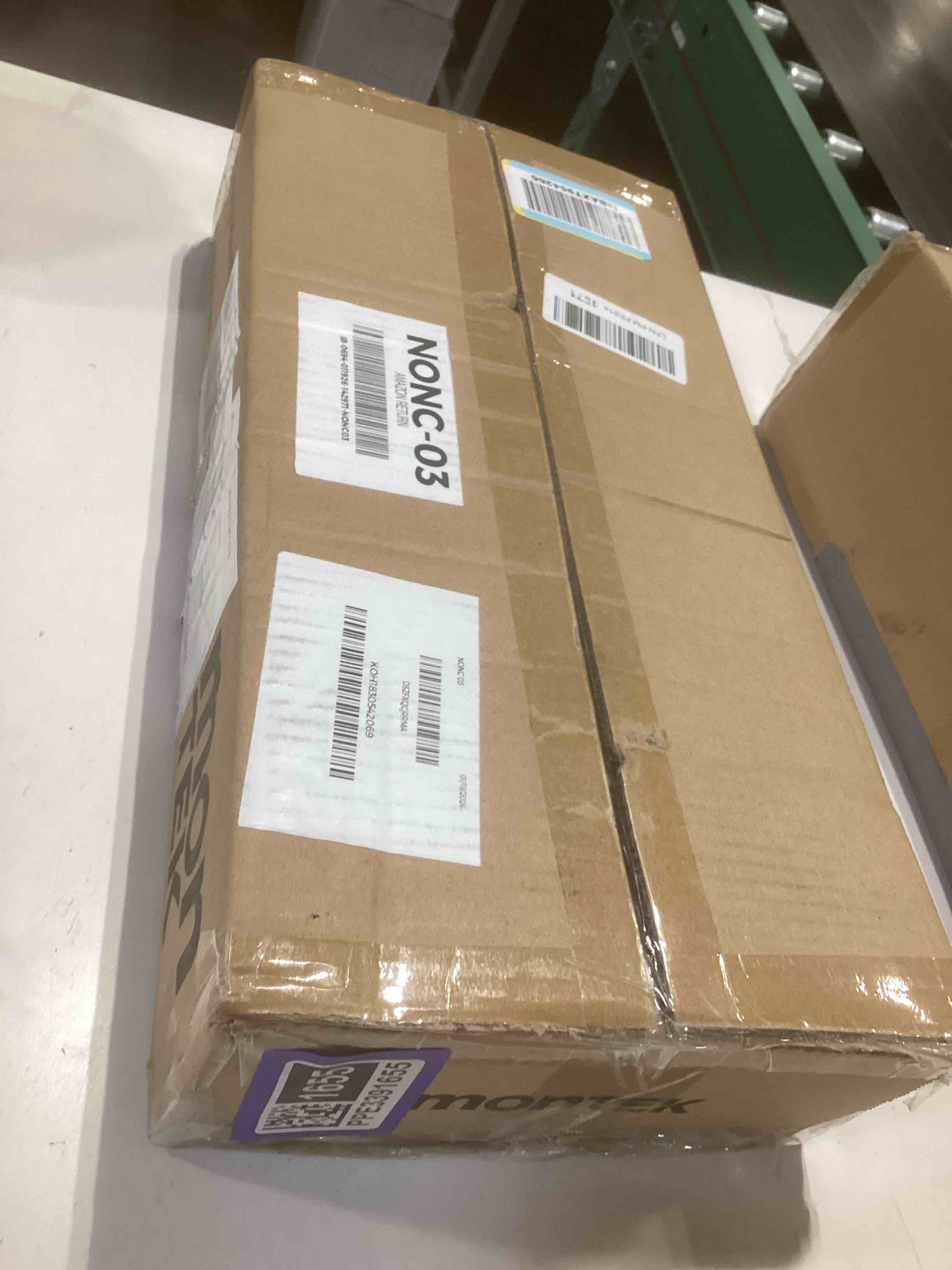 Condition photo showing Good Condition for monTEK Ceiling TV Mount for 23-55 inch Flat Screen Displays, Hanging Adjustable Ceiling TV Bracket Fits Most LCD LED OLED 4K TVs, Pole Ceiling Mount Holds up to 77lbs, Max VESA 400x400mm, TM1009C-MA 23"-55" TV Mount