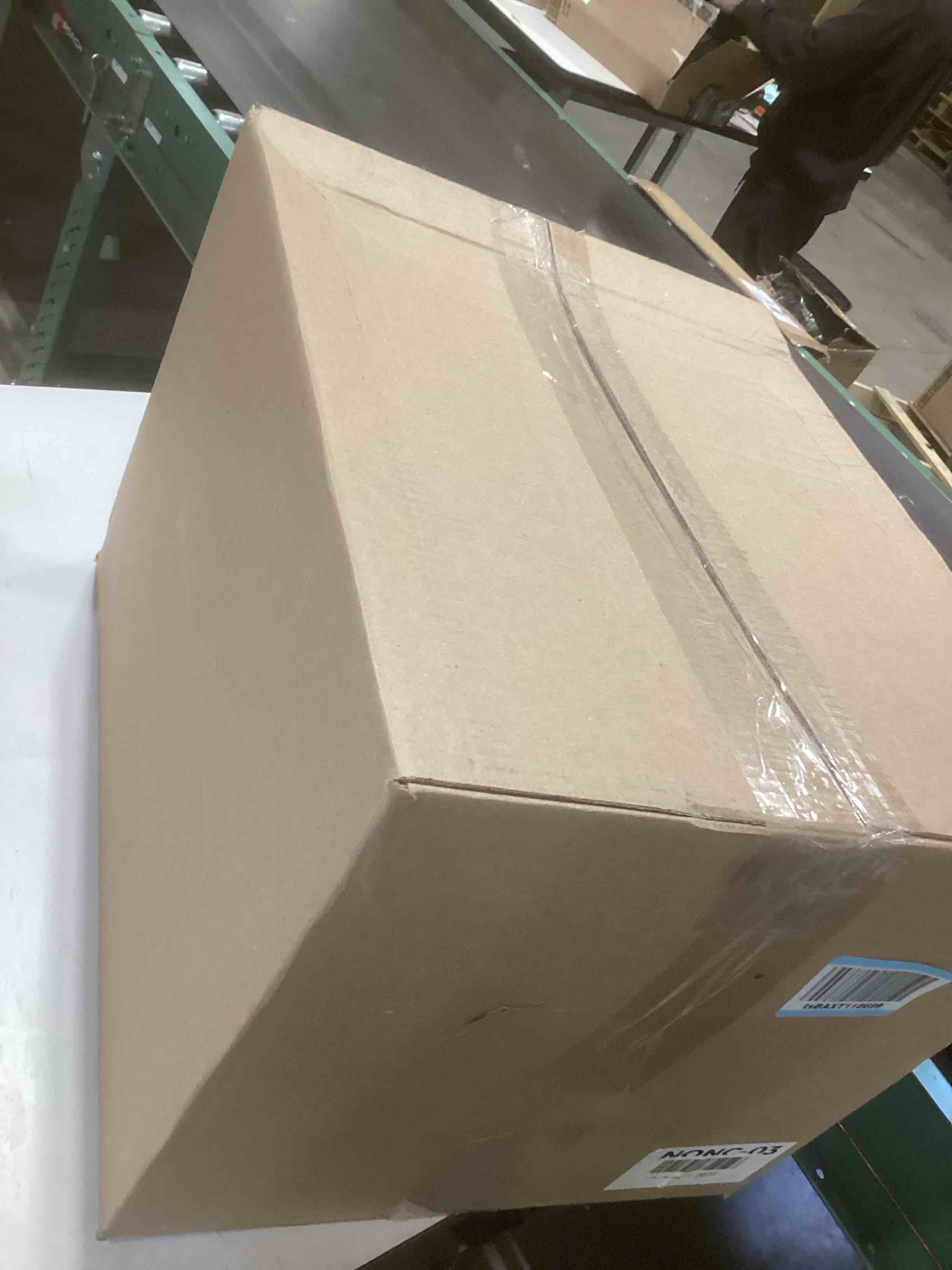 Condition photo showing As Is for iDesign Stackable Clear Plastic Bin - Kitchen Organizers and Storage for Fridge and Pantry, 6-Pack Pack of 6