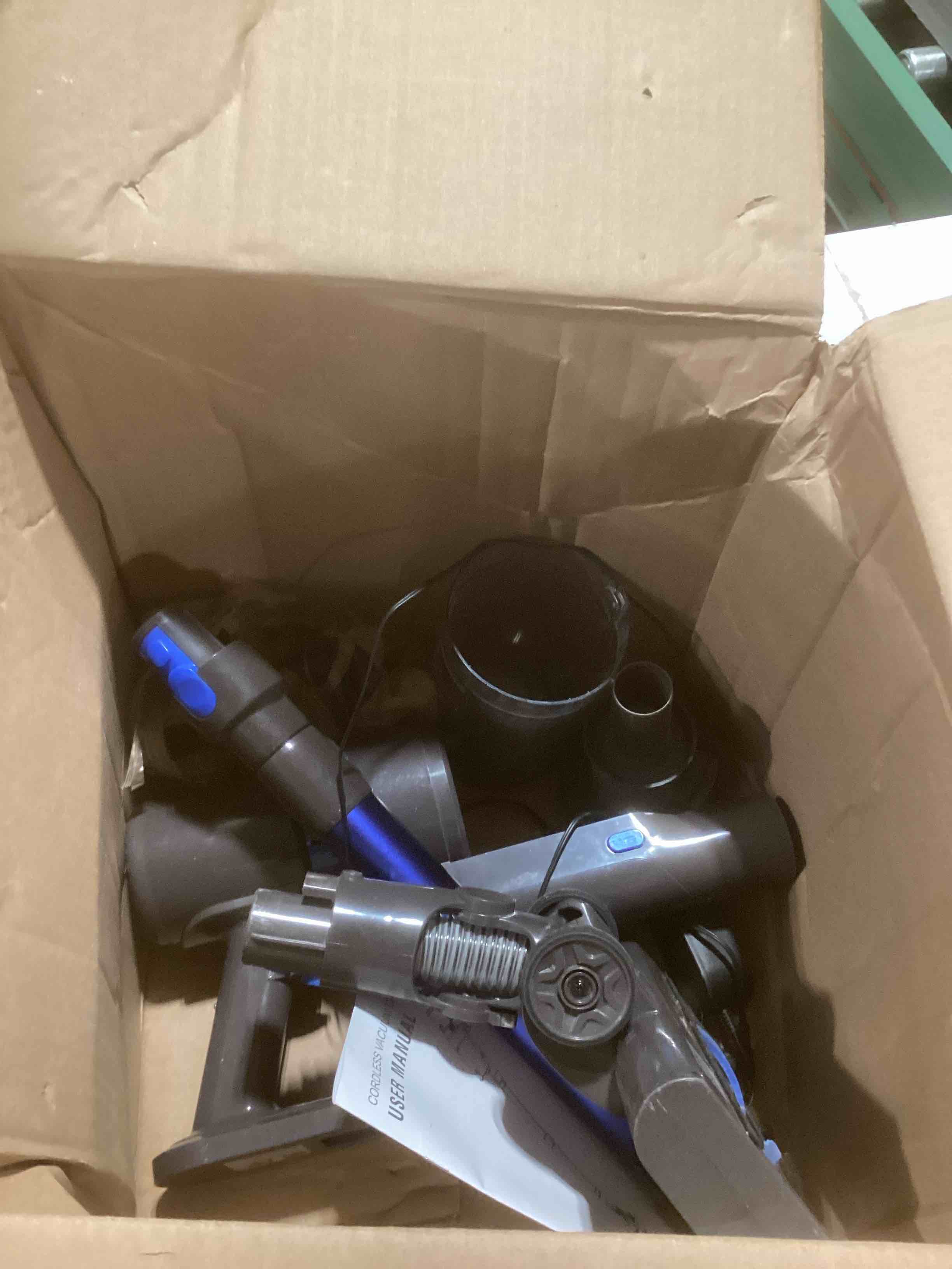 Condition photo showing As Is for Cordless Vacuum Cleaner, 550W 45KPA 50Min Vacuum Cleaners for Home, Self-Standing Stick Vacuum with Touch Screen, 3 Power Modes, Rechargeable Battery, Handheld Vacuum for Pet Hair Carpet Floor