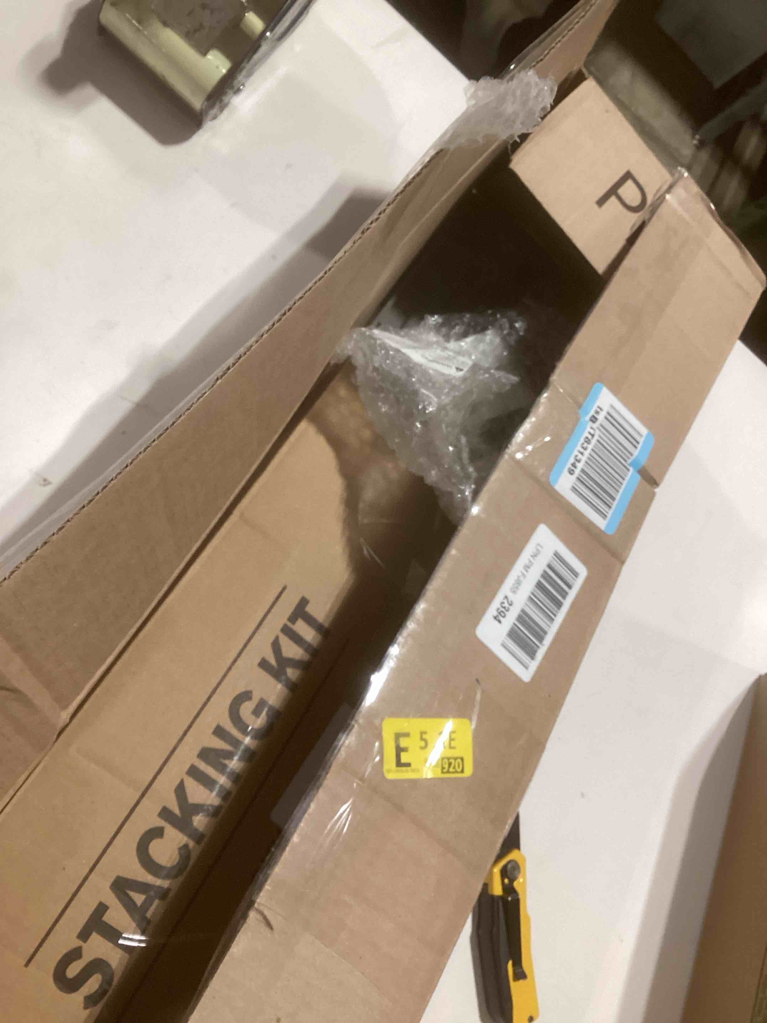 Condition photo showing As Is for Upgraded SKK-8K Fit for Sam.sung Stacking Kit 27 Inch Wide Front Load Washer and Dryer, Replacement Parts SKK-7A SK-5A SK-5AXAA BY AMI PARTS