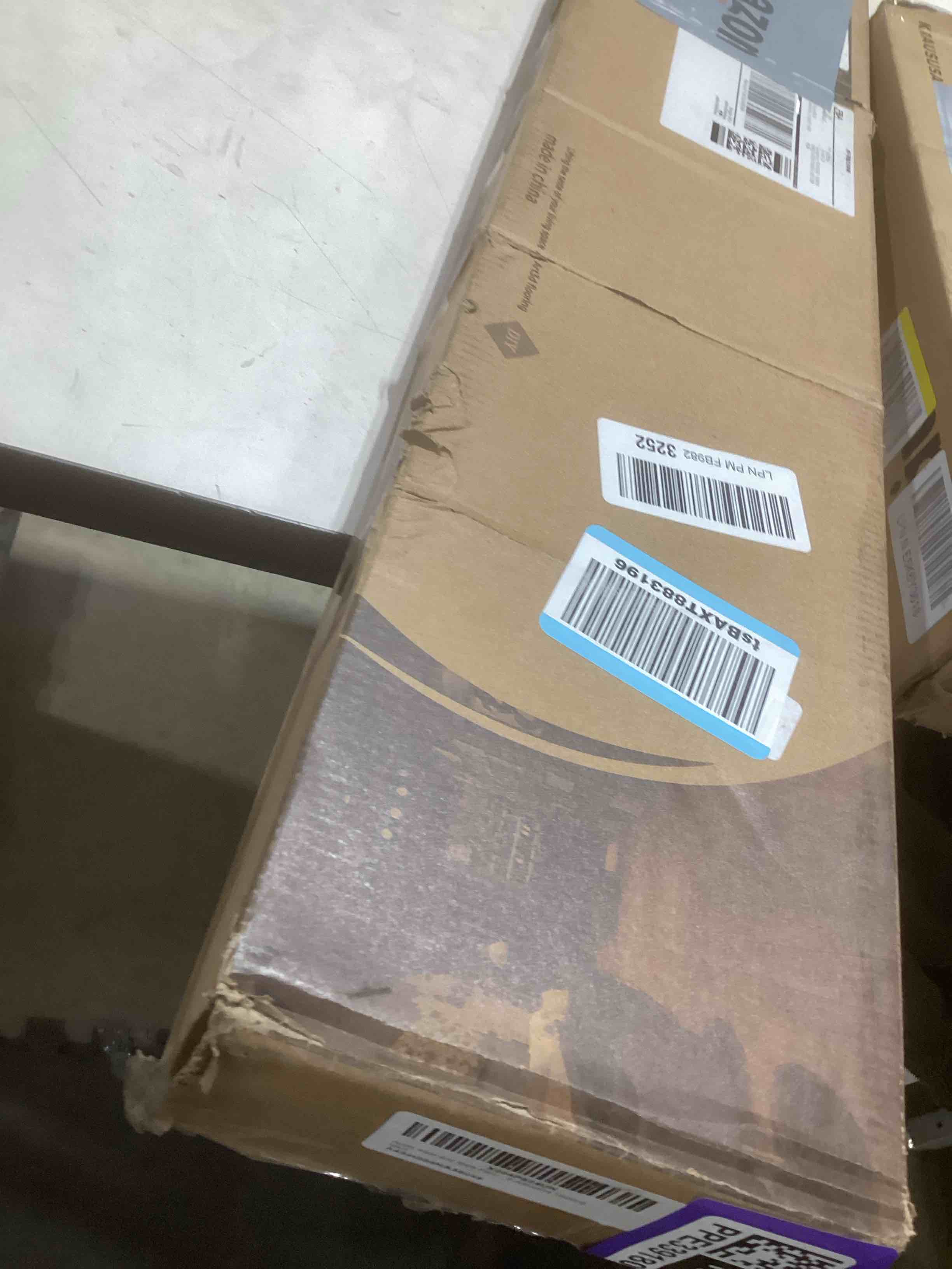 Condition photo showing As Is for Art3d Peel and Stick Floor Tile Vinyl Wood Plank 36-Pack 54 Sq.Ft, Aspen Yellow, Rigid Surface Hard Core Easy DIY Self-Adhesive Flooring 36 x 6 x 0.1 inches Aspen Yellow 36