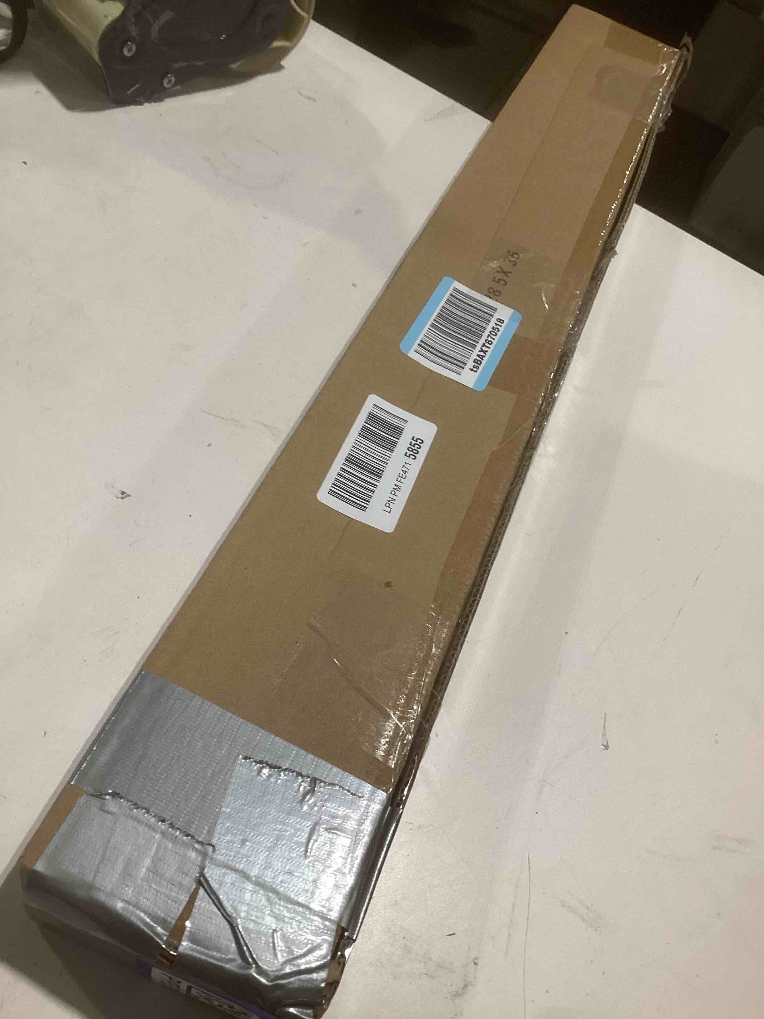 Condition photo showing Good Condition for 1" Cordless Mini Blinds, White Vinyl Light Filtering Blinds, 29" W x 36" H, Ideal for Indoor Windows, Office, Kitchen, Bathroom & Living Room 29"W x 36"H