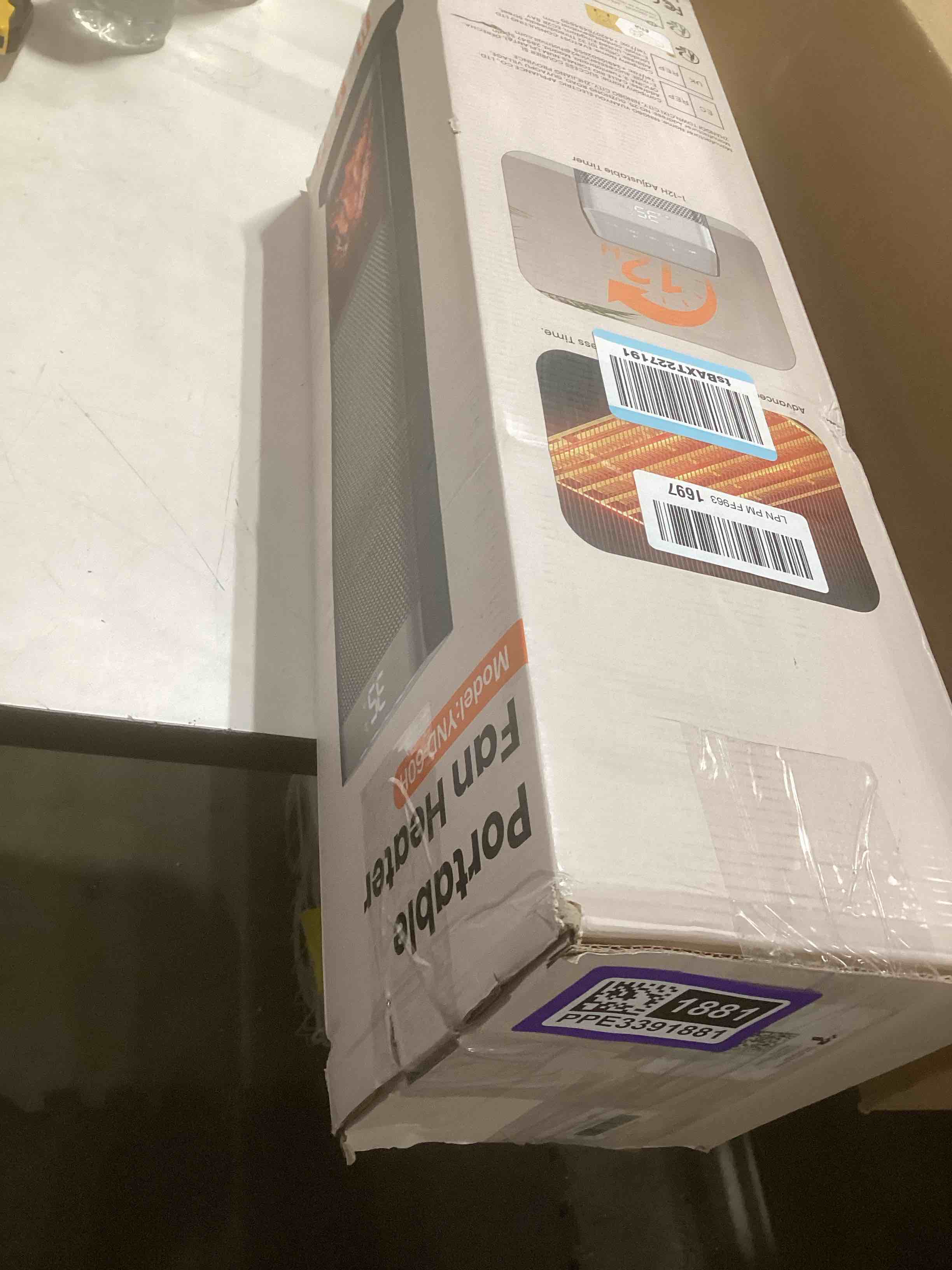 Condition photo showing Good Condition for Space Heaters for Indoor Use, 1500W PTC Ceramic Electric Heater with Thermostat, Room Temperature Display, 70° Oscillation, Remote Control, 12H Timer, Quiet Portable Heater for Office Bedroom