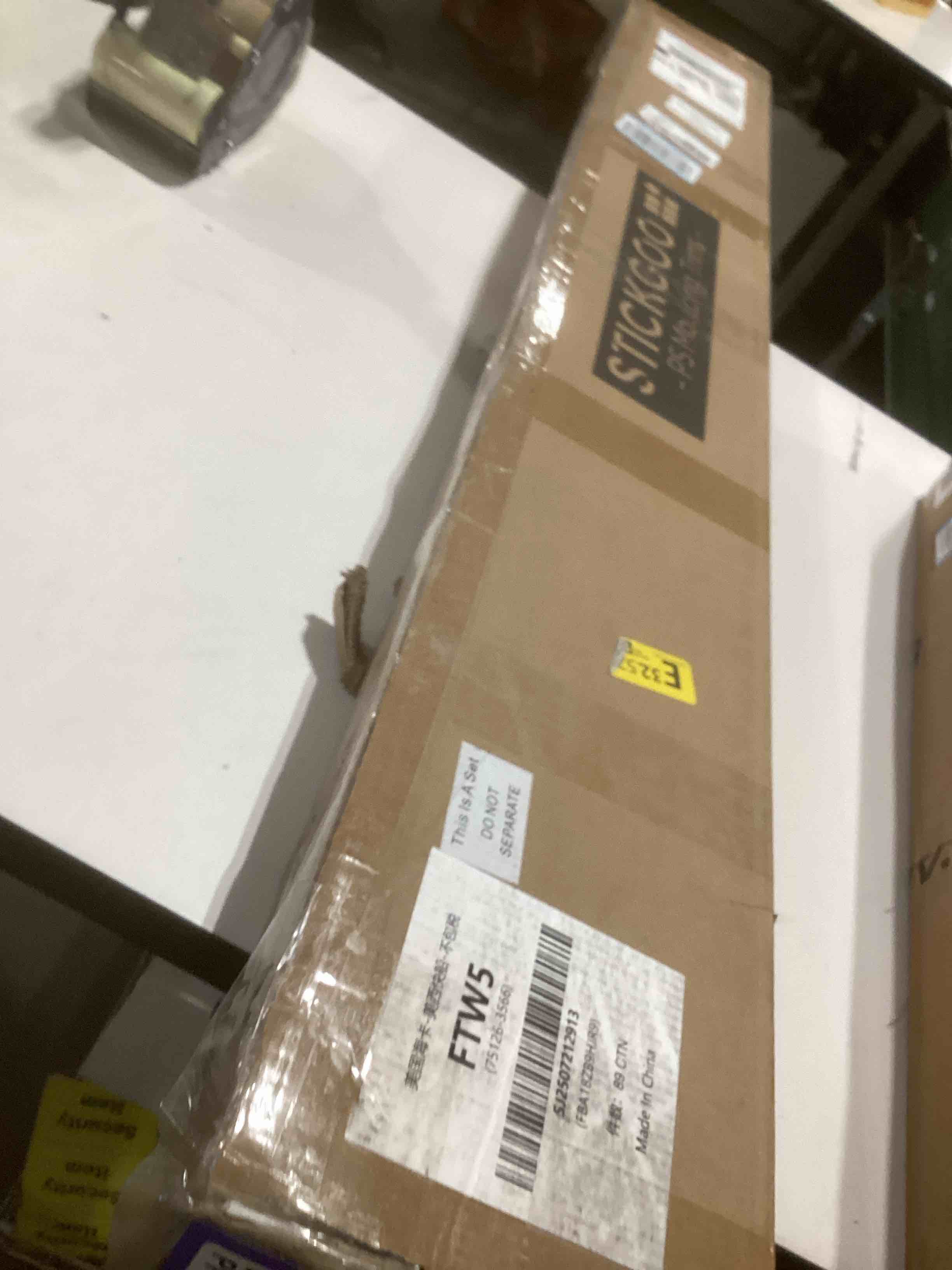 Condition photo showing Good Condition for STICKGOO Ceiling Crown Molding Trim 10-Pack, High Impact Polystyrene Decorative Ceiling Molding Bars, 40 Ft in Total Length -Installed with Glue, White (Adhesive not Included) White-W2