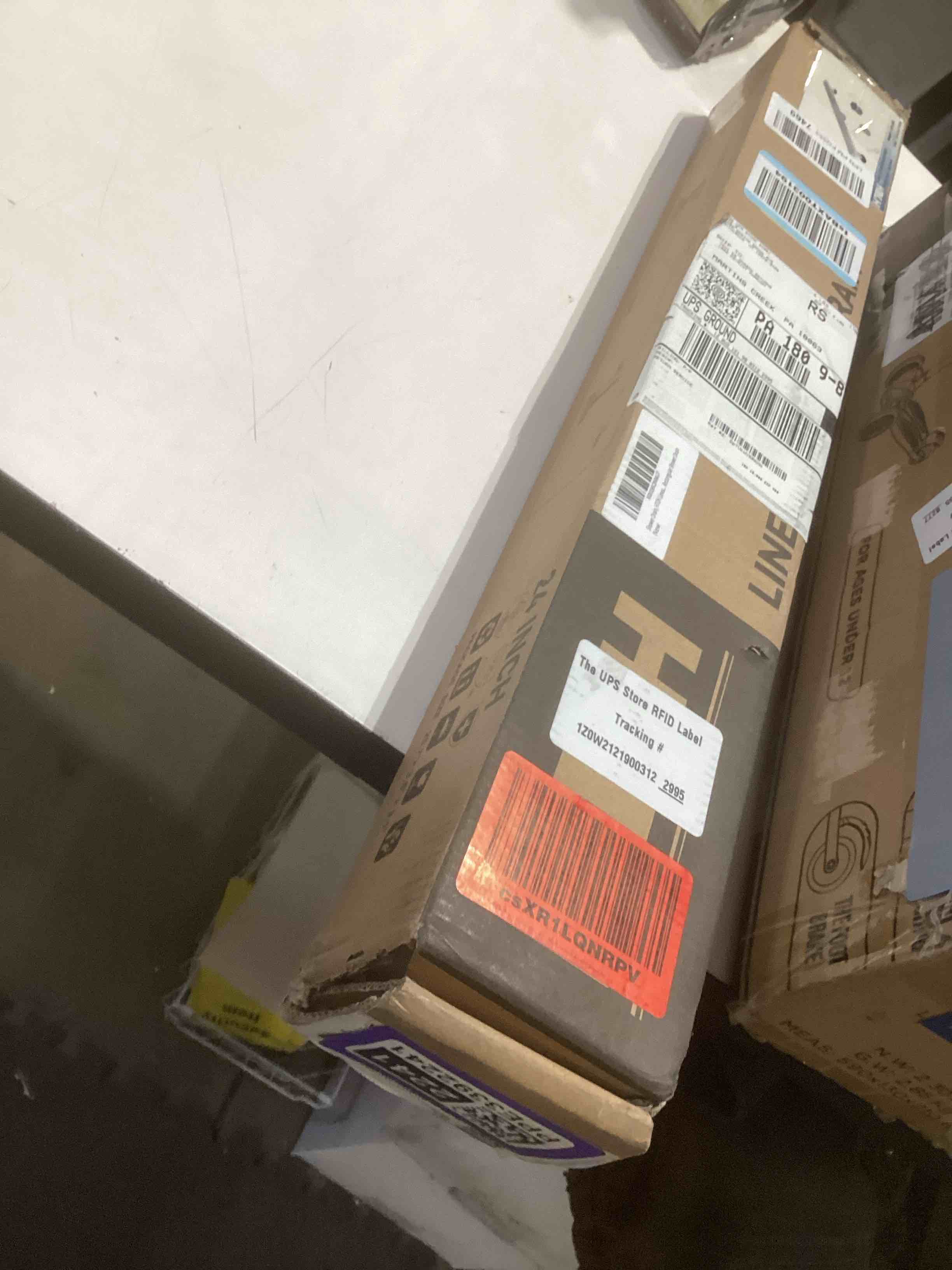 Condition photo showing Good Condition for Shower Drain, Linear Shower Drain 24 Inch(Brushed Nickel),Modern 304 Stainless Steel Shower Floor Drain with Grate Removable, Adjustable Leveling Feet, Rectangular Shower Drain Brushed Nickel 24IN