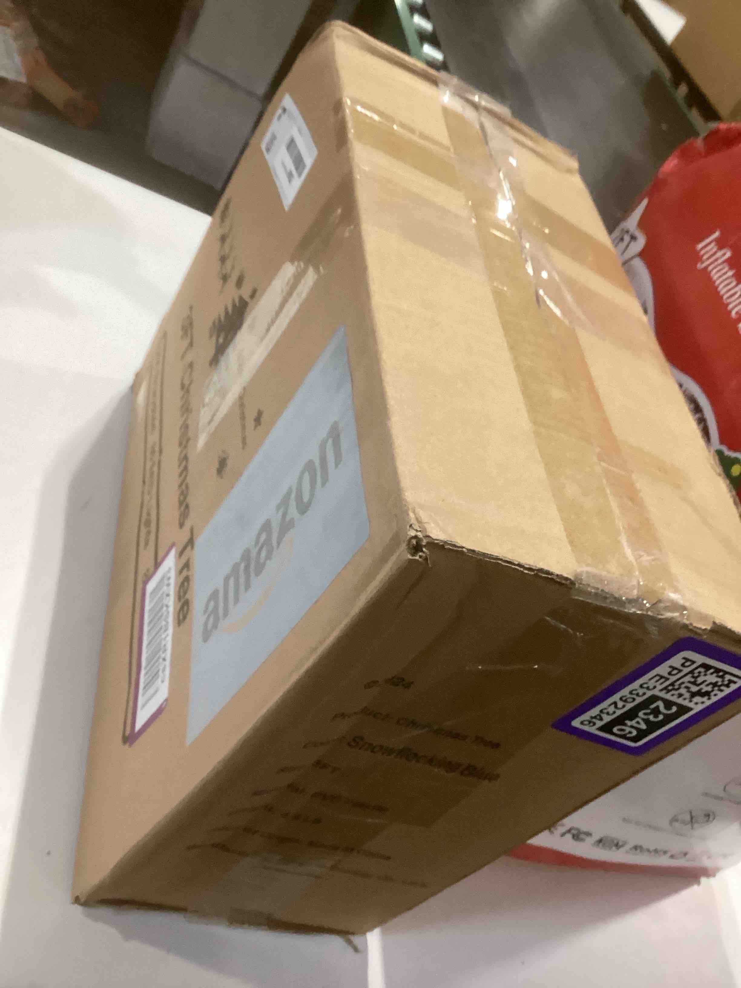 Condition photo showing Good Condition for 3FT Small Christmas Tree, Artificial Christmas Trees with 200 Lifelike Branches and 80 LED Lights, 36 Inch Prelit Christmas Tree with 110 Ornaments, Small Xmas Tree for Holiday Indoor DIY Decor Light Blue