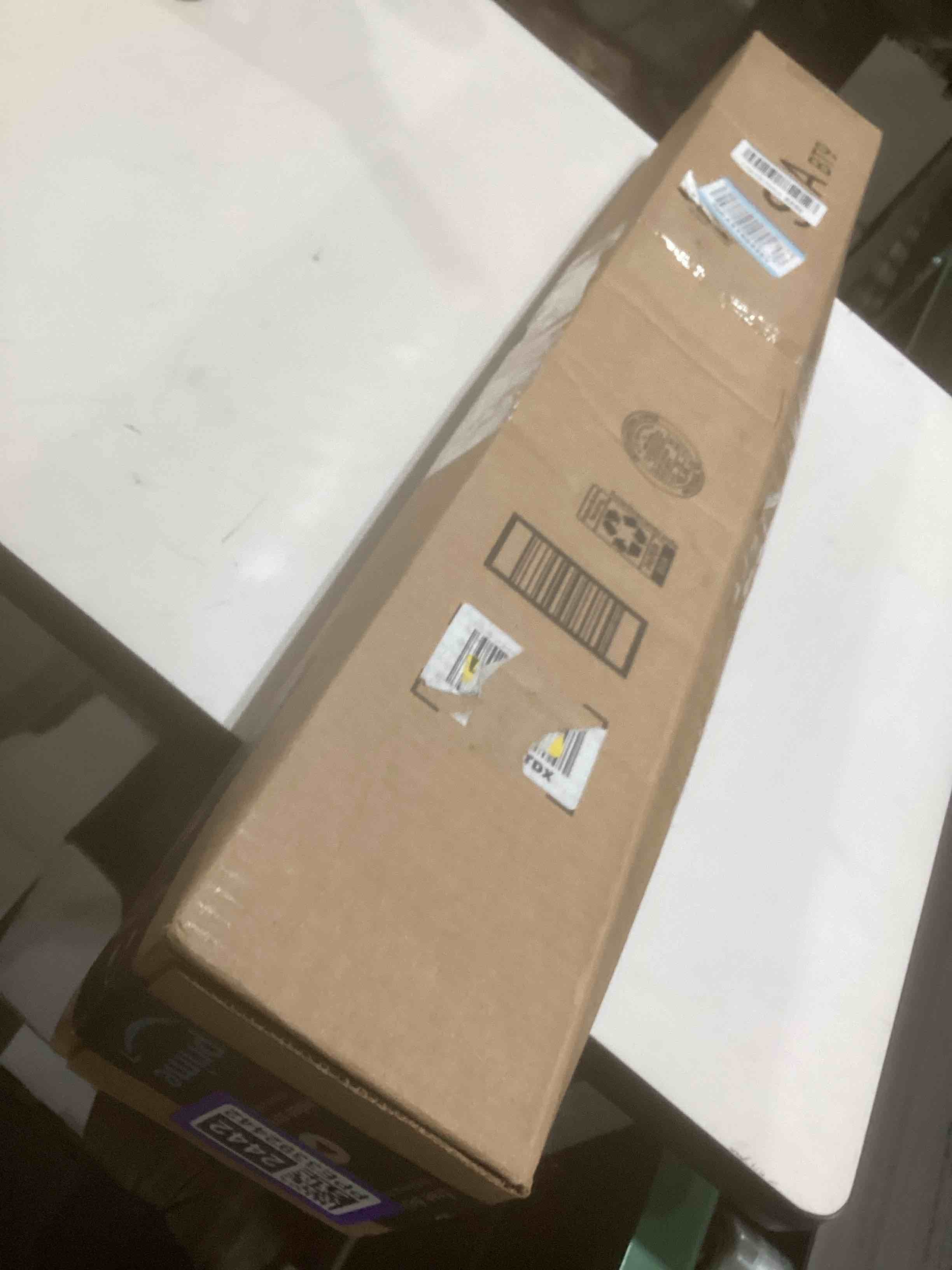 Condition photo showing Good Condition for AOSKY Cordless Zebra Blinds for Windows Pull Down Roller Window Shades Dual Layer Light Filtering Privacy for Day and Night, Free-Stop Door Shades for Home Easy to Install (24" W X 72" H, White) 24"W x 72"H White