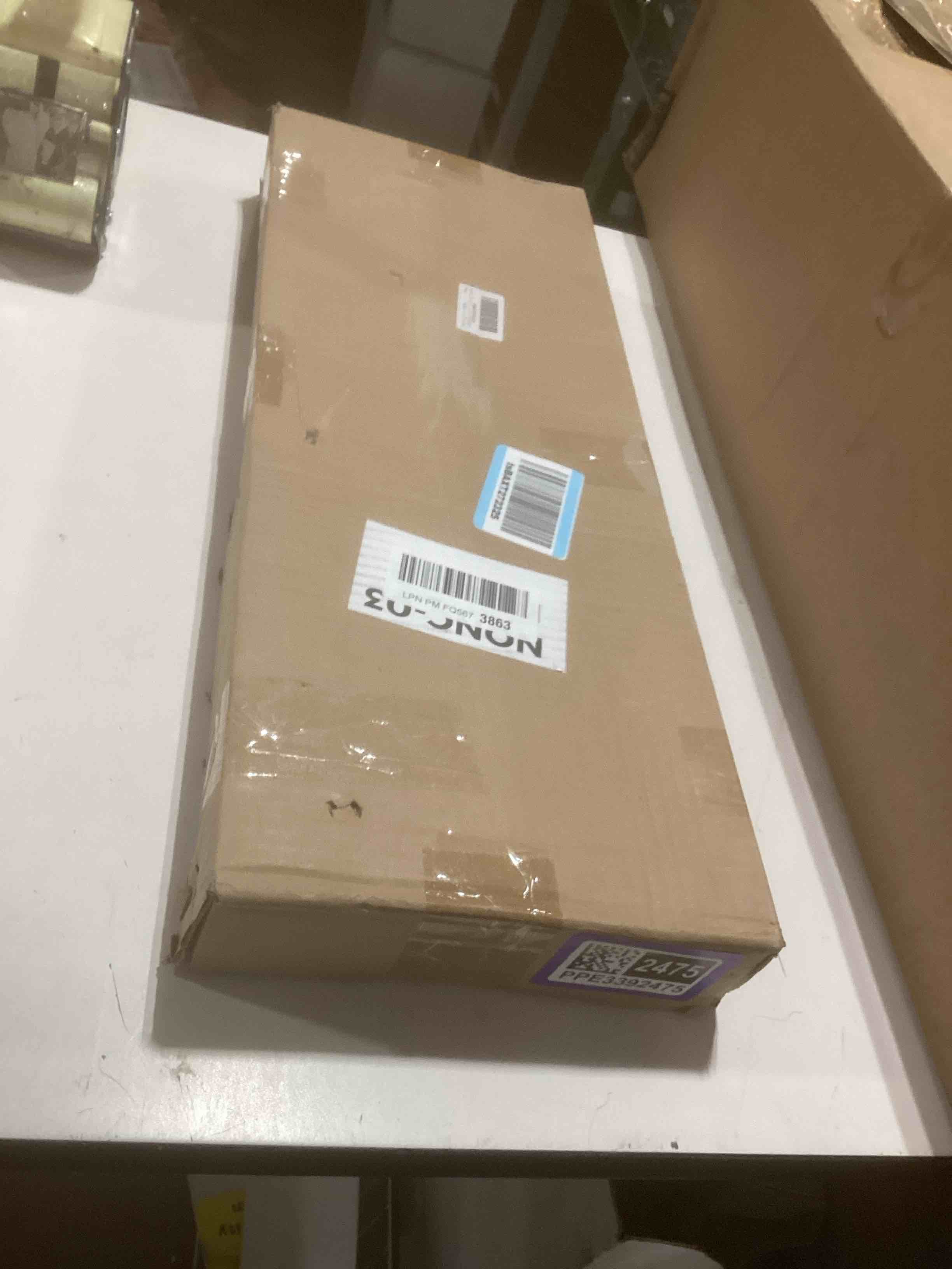 Condition photo showing Good Condition for Fire Pit Wind Guard, 17.5 Square Fire Pit Glass Wind Guard Made of Clear Tempered Glass, Set with Assembly Instructions, Screwdriver, Easy to Install 17.5*17.5 Inch