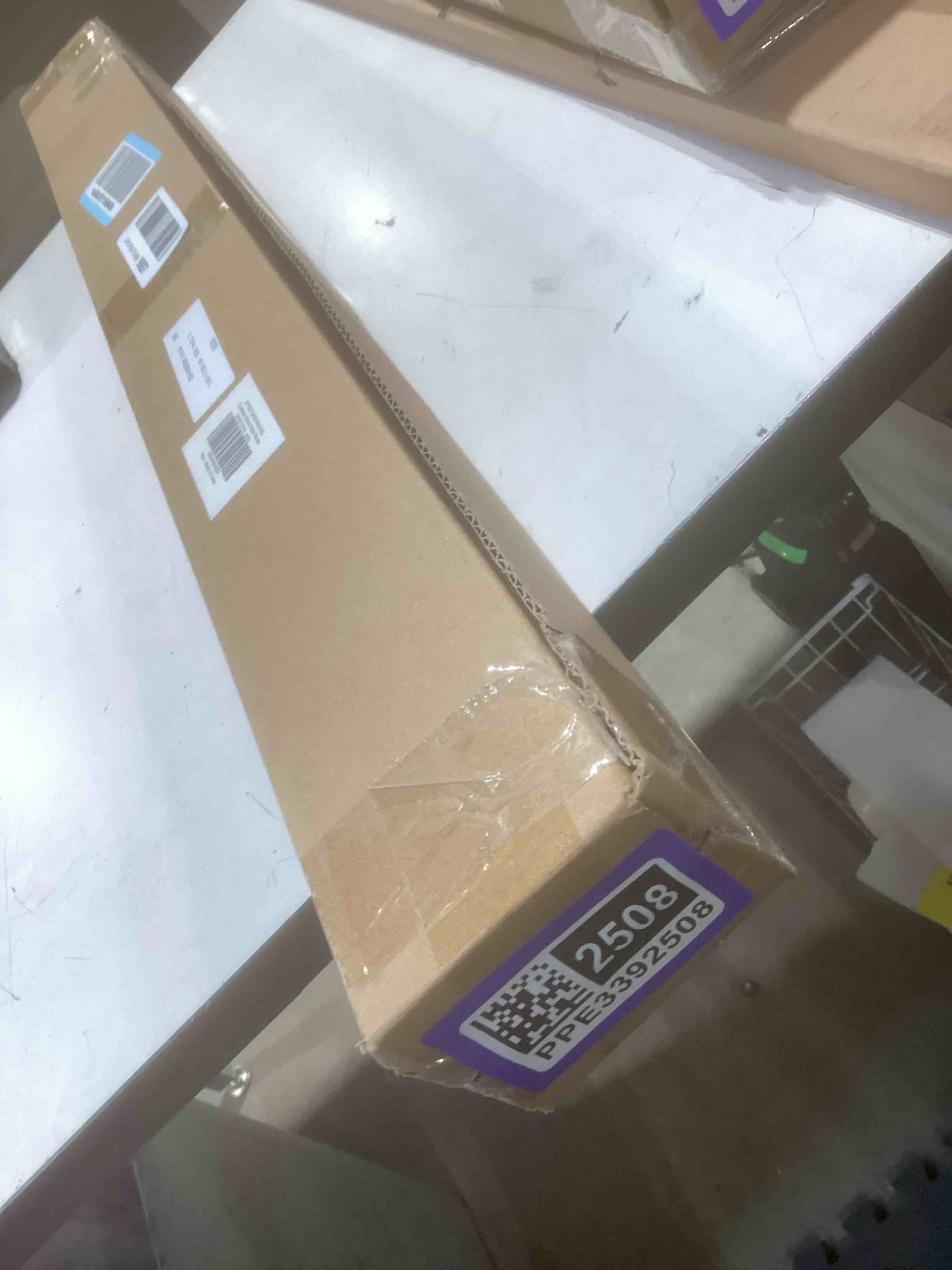 Condition photo showing Good Condition for LazBlinds Cordless Zebra Blinds for Windows, Free-Stop Roller Windows Shades with Cassette, Light Filtering Dual Layer Sheer Shades for Home and Office, 29" W x 72" H, White White 29" W x 72" H