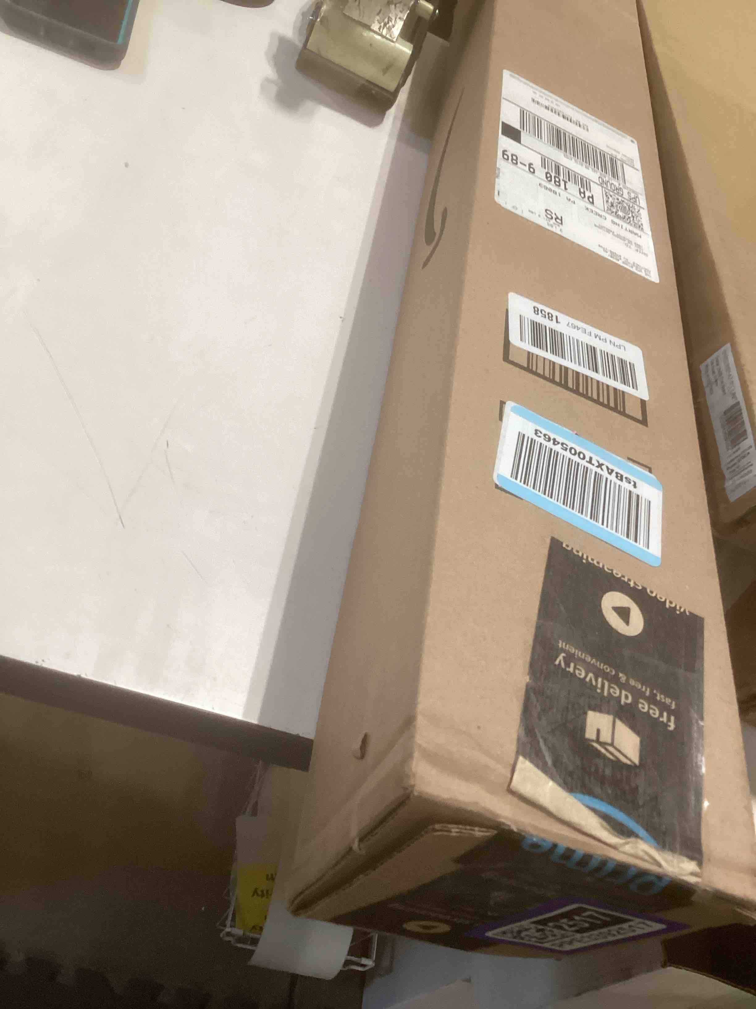 Condition photo showing Good Condition for Sunoff Blackout Roller Shades Blinds Cordless for Windows Pull Down Room Darkening Door Blinds with Thermal Insulated Easy to Install for Living Room,Bedroom,Home,Office Bathroom White 26" W x 72" H 26"W x 72"H White