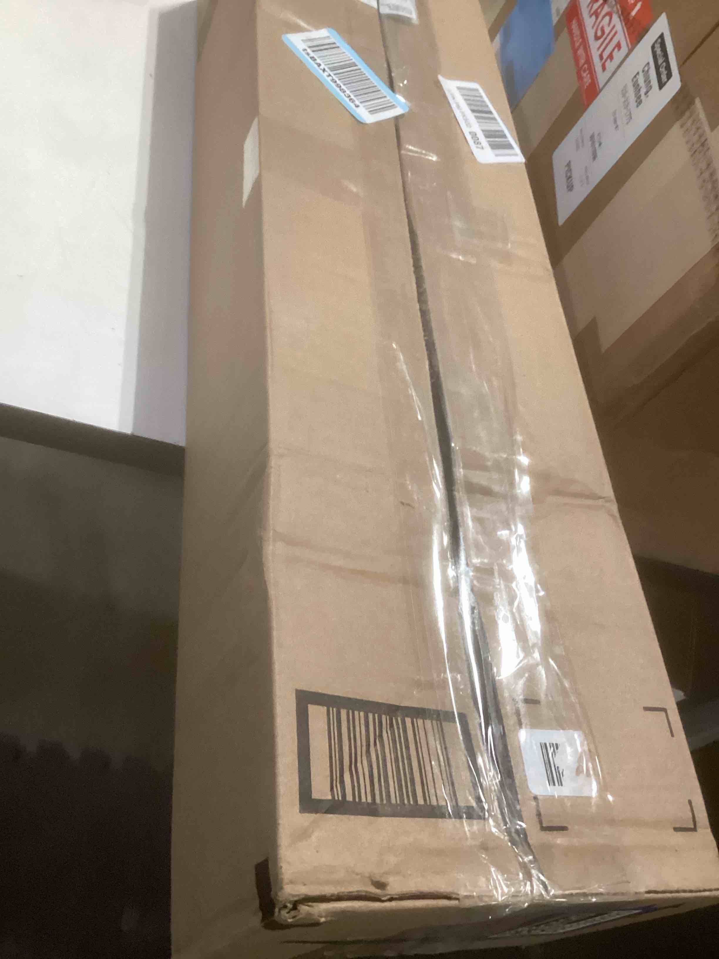 Condition photo showing Good Condition for Cordless Roller Shades Blackout Blinds for Windows Room Darkening Rolled Up Shades with Spring System, UV Protection Natural Linen Fabric Window Shades Door Blinds for Home?21" W x 72" H, Linen Cream 21"W x 72"H Linen Cream