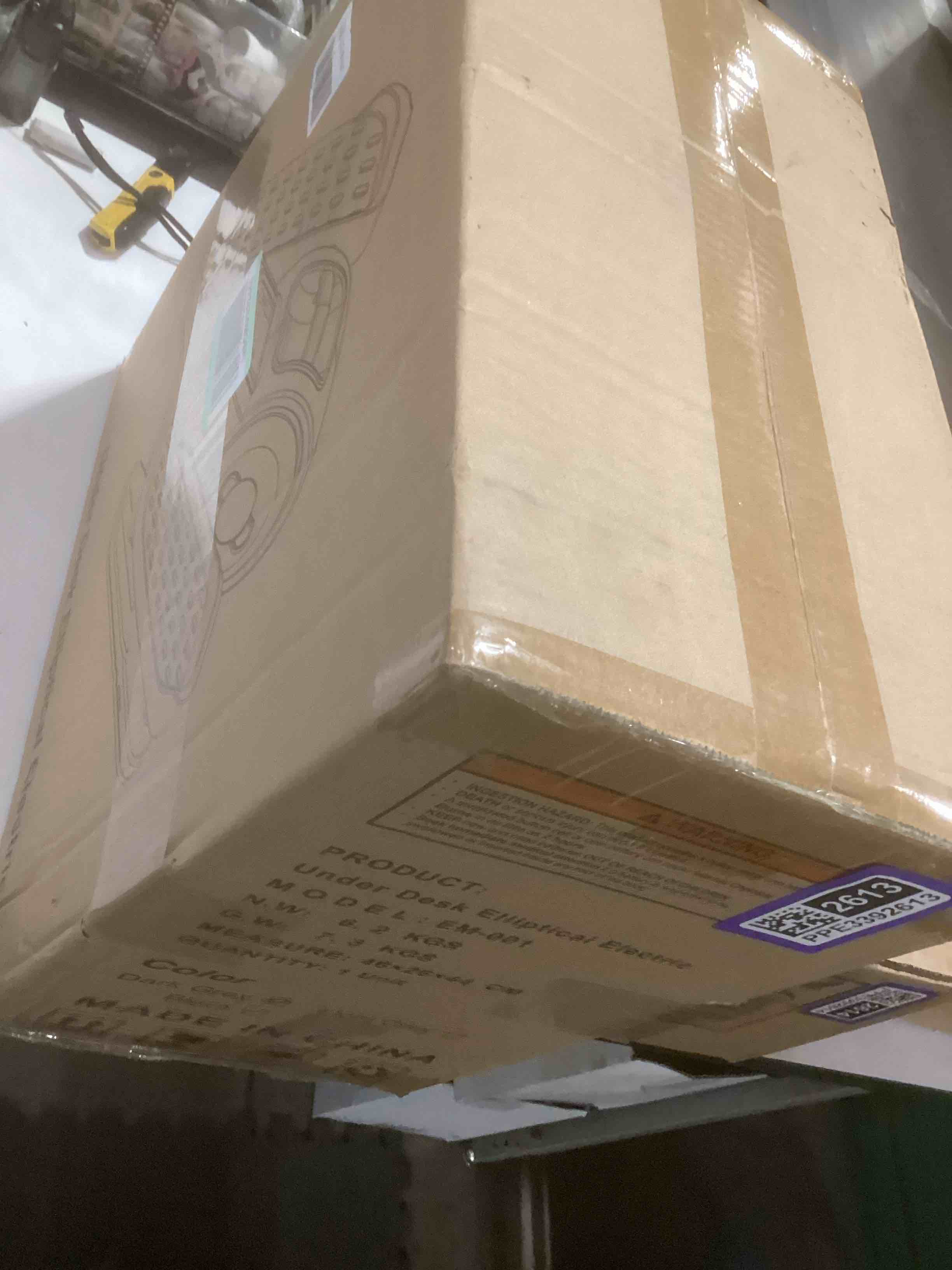 Condition photo showing Good Condition for Under Desk Elliptical Exercise Machine, Electric Elliptical for Seniors with 10 Level Adjustable Resistance & Speeds, Quiet Portable Elliptical Machine with Remote for Home Office Dark Gray