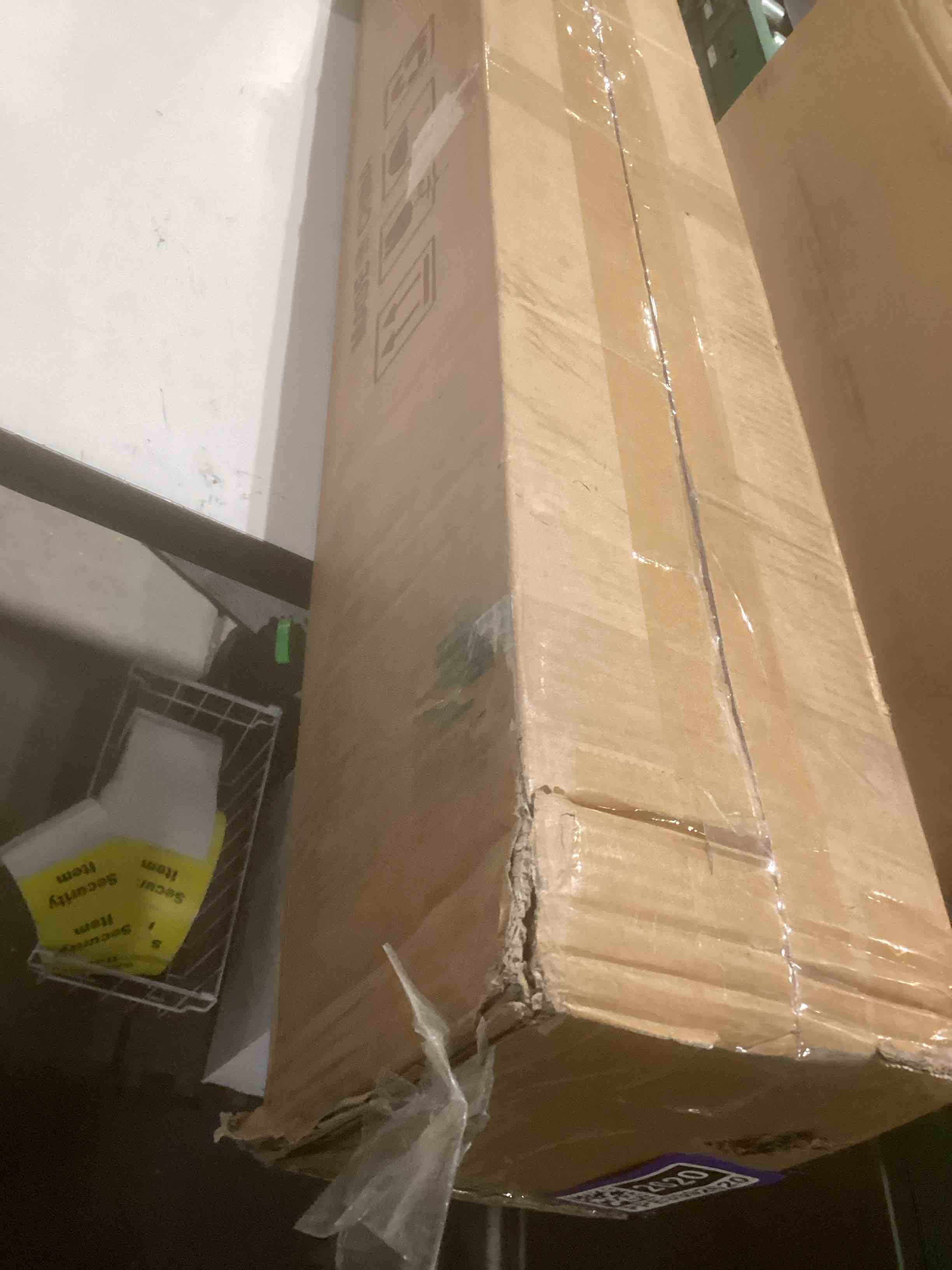 Condition photo showing Good Condition for upsimples Floating Shelves for Wall, 35.5 Inch Shelves for Decor Storage Set of 6, Wall Mounted Wood Shelf for Bedroom, Living Room, Bathroom, Kitchen, Long Picture Ledge Shelves, White White 35.5in