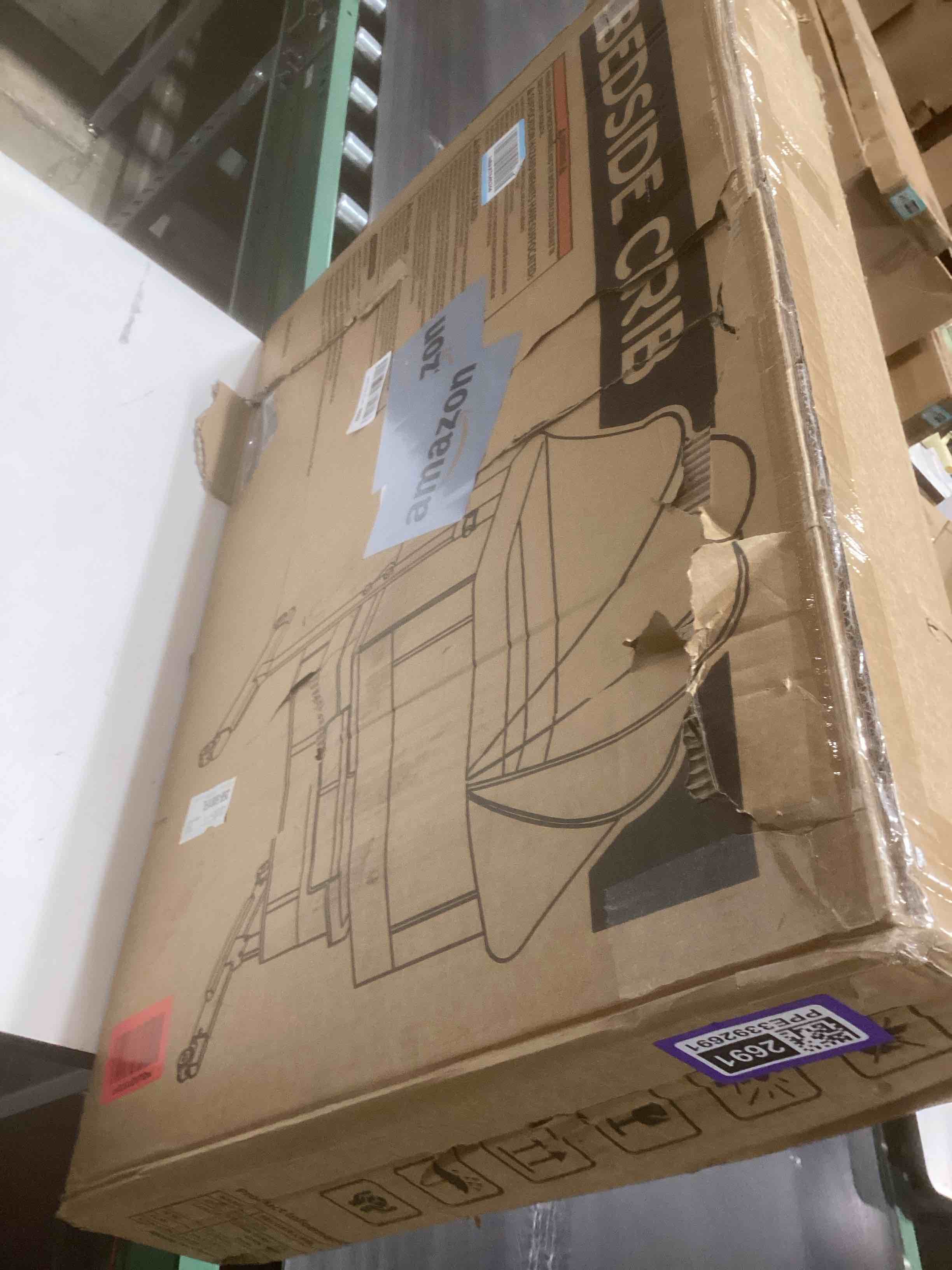 Condition photo showing Good Condition for Baby Bassinet, 3 in 1 Bassinets Bedside Sleeper, Adjustable Height Bedside Sleeper with Rocking Mode, Breathable Mesh, Storage Basket, Wheels, Easy Assemble & Folding (Gray) Grey