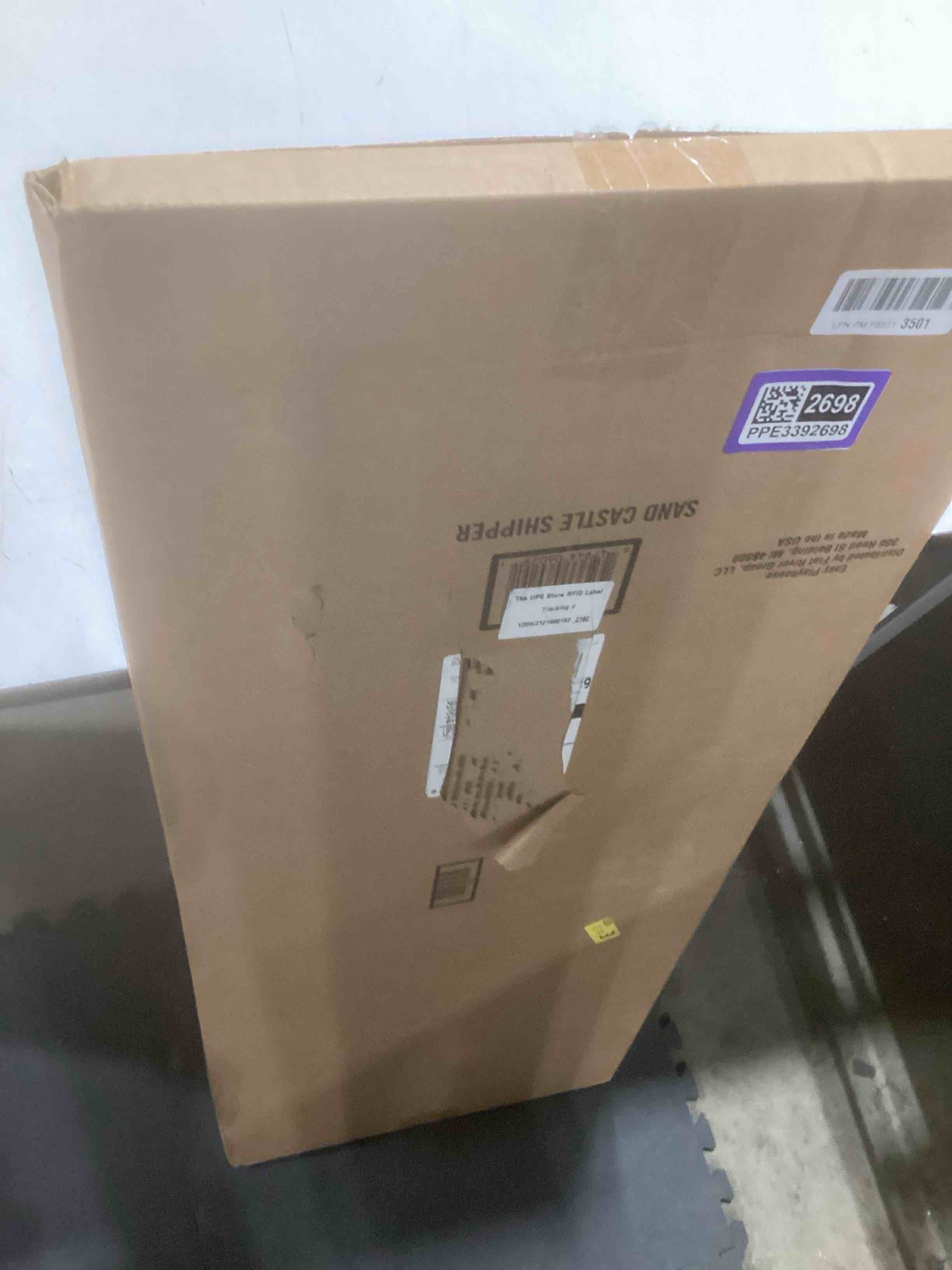 Condition photo showing Good Condition for Easy Playhouse Sand Castle - Kids Art & Craft for Indoor & Outdoor Fun, Color, Draw, Doodle – Decorate & Personalize a Cardboard Fort, 32 by 32 by 43. 5 inches Age 3and up