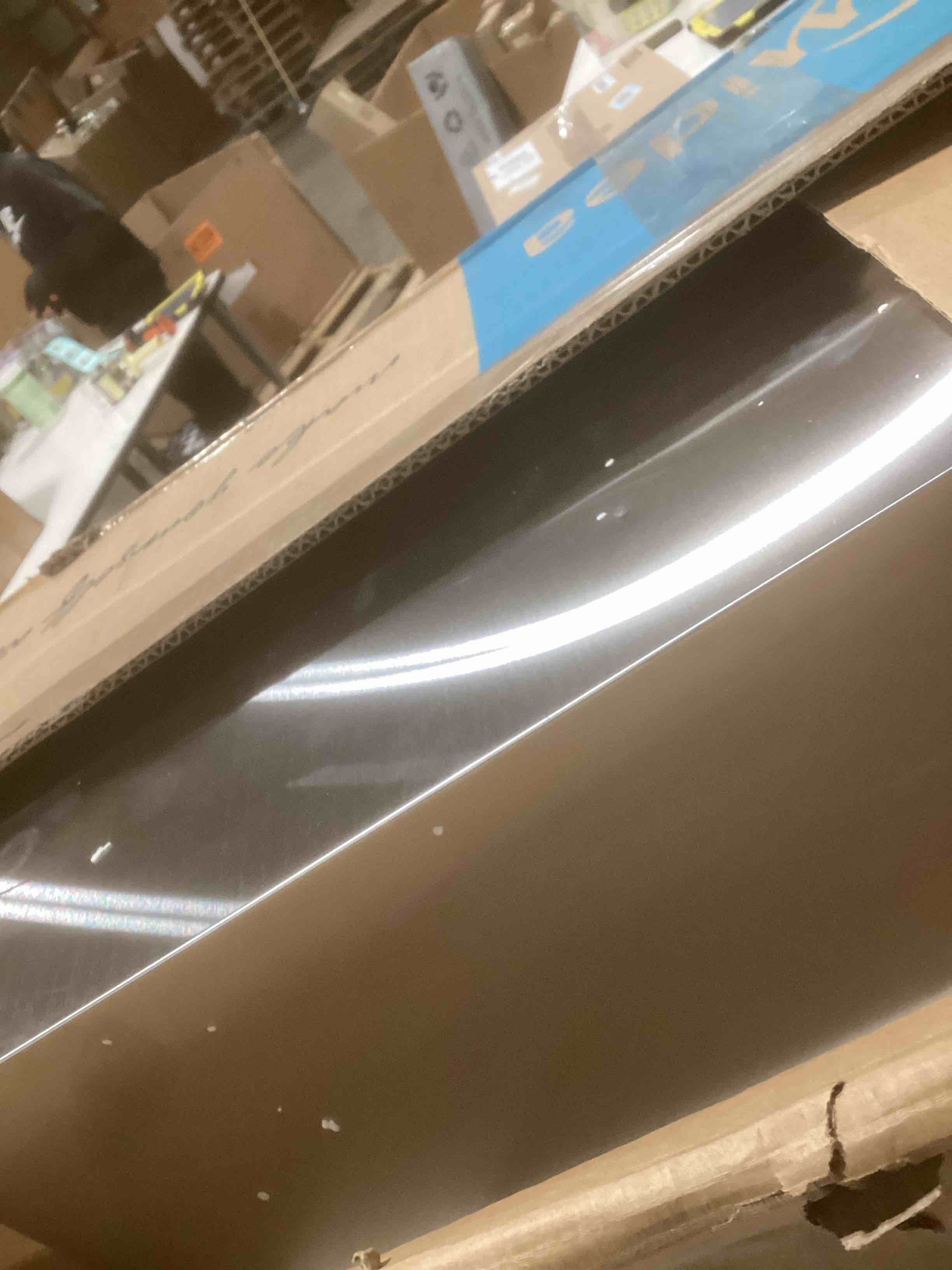 Condition photo showing Good Condition for Midea MVT30W9AST Range 30 Inch 450CFM Vent T Shape Stove Hood with 5-Layer Aluminum Permanent Filters Kitchen Exhaust Fan, Ductless Convertible, 3 Speed, Stainless Steel T Shape Stove Hood 450 CFM 3-speed