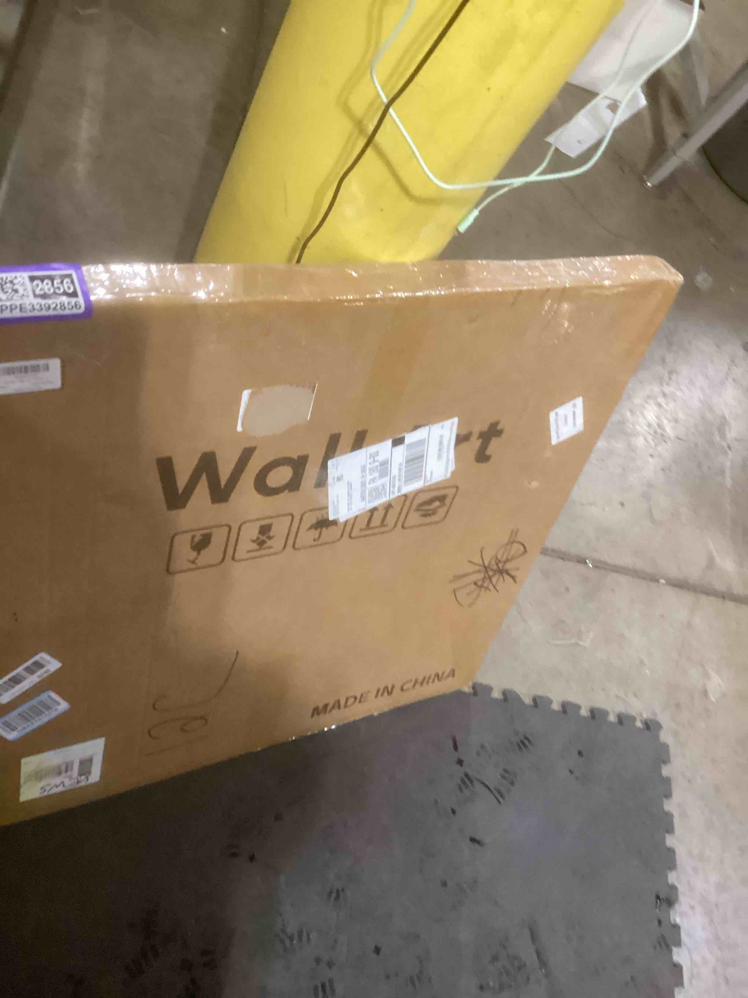 Condition photo showing Good Condition for Framed Sage Green Abstract Wall Art, Modern Canvas Prints Artwork for Walls, Square Minimalist All Green Abstract Pictures for Living Room, Hallway, Fireplace, Bedroom, Home Office Wall Decor 30x30 In 30"L x 30"W Soft Sage