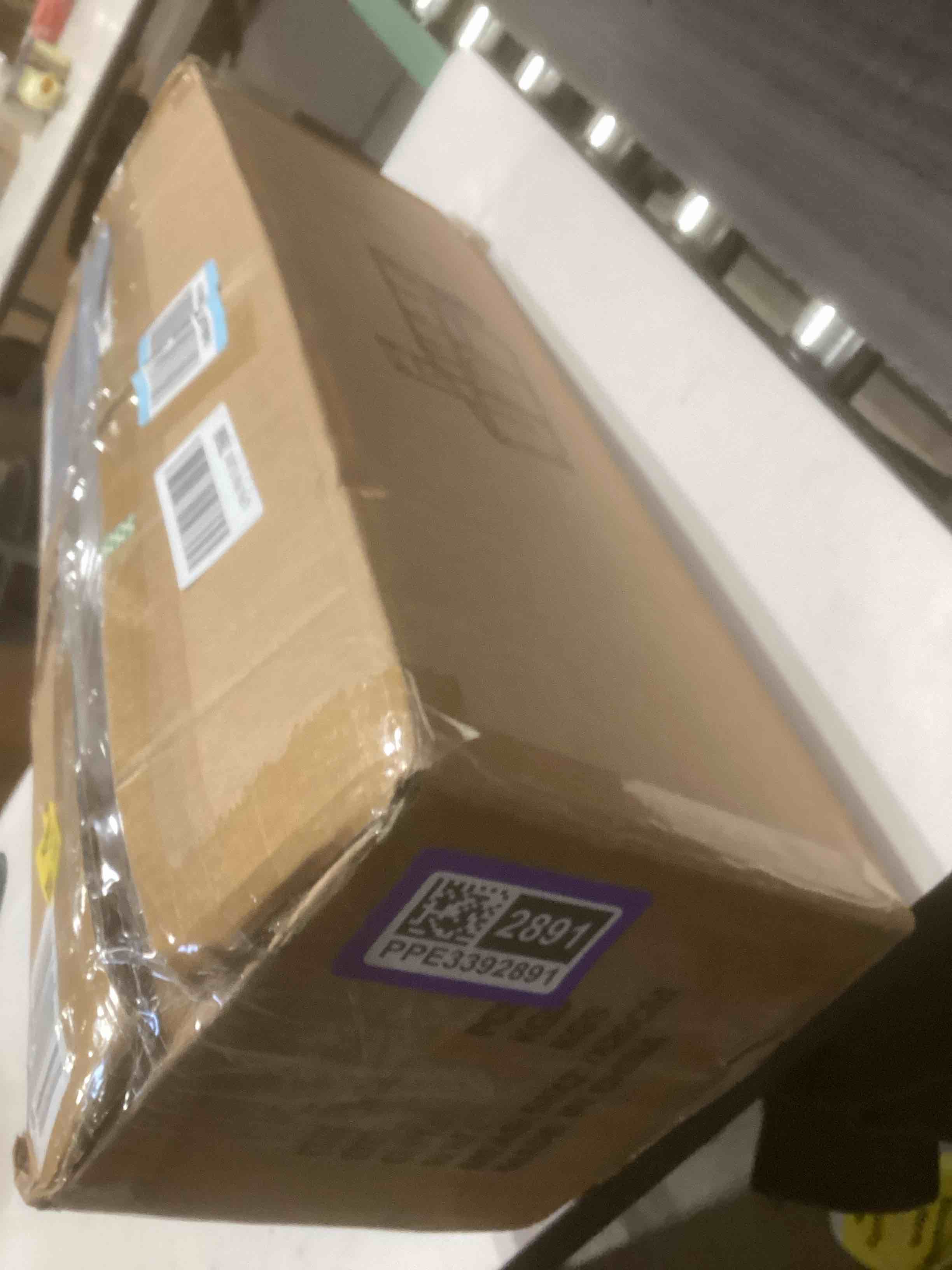 Condition photo showing Good Condition for 74"×50" Large Playpen for Babies and Toddlers, Kids Playyard with Basketball Hoop & Football Nets, Comes with a Storage Carry Bag, Pull Up Rings, Sturdy Safety Play Pen w/Soft Breathable Mesh (Grey) Light Grey