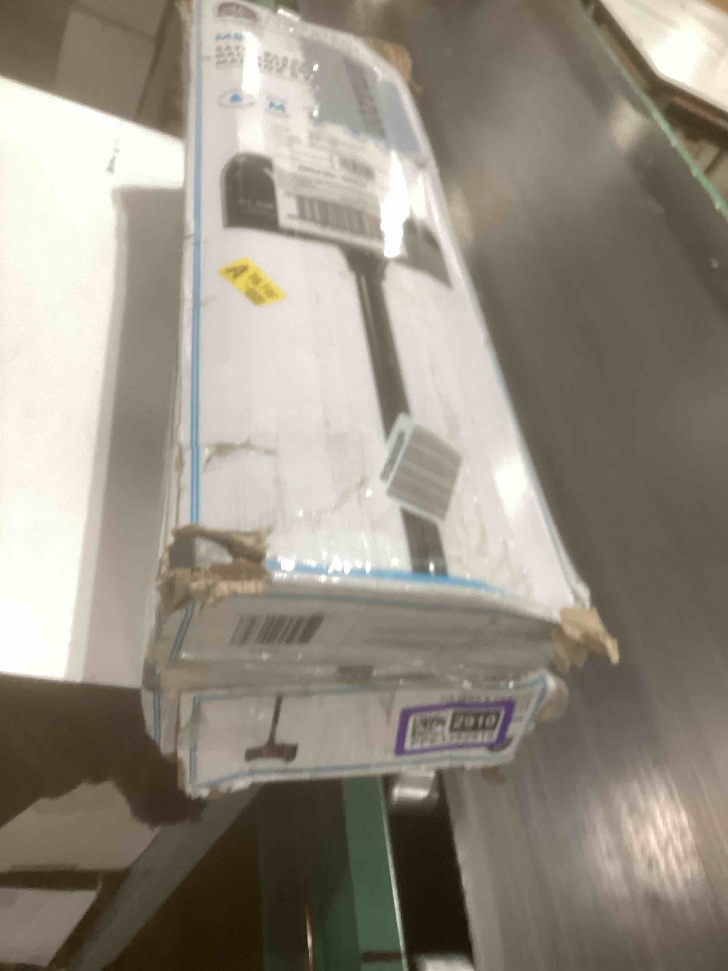 Condition photo showing As Is for Architectural Mailboxes 7680B-10 MB1 Mount Mailbox and In-Ground Post Kit, Medium, Bl