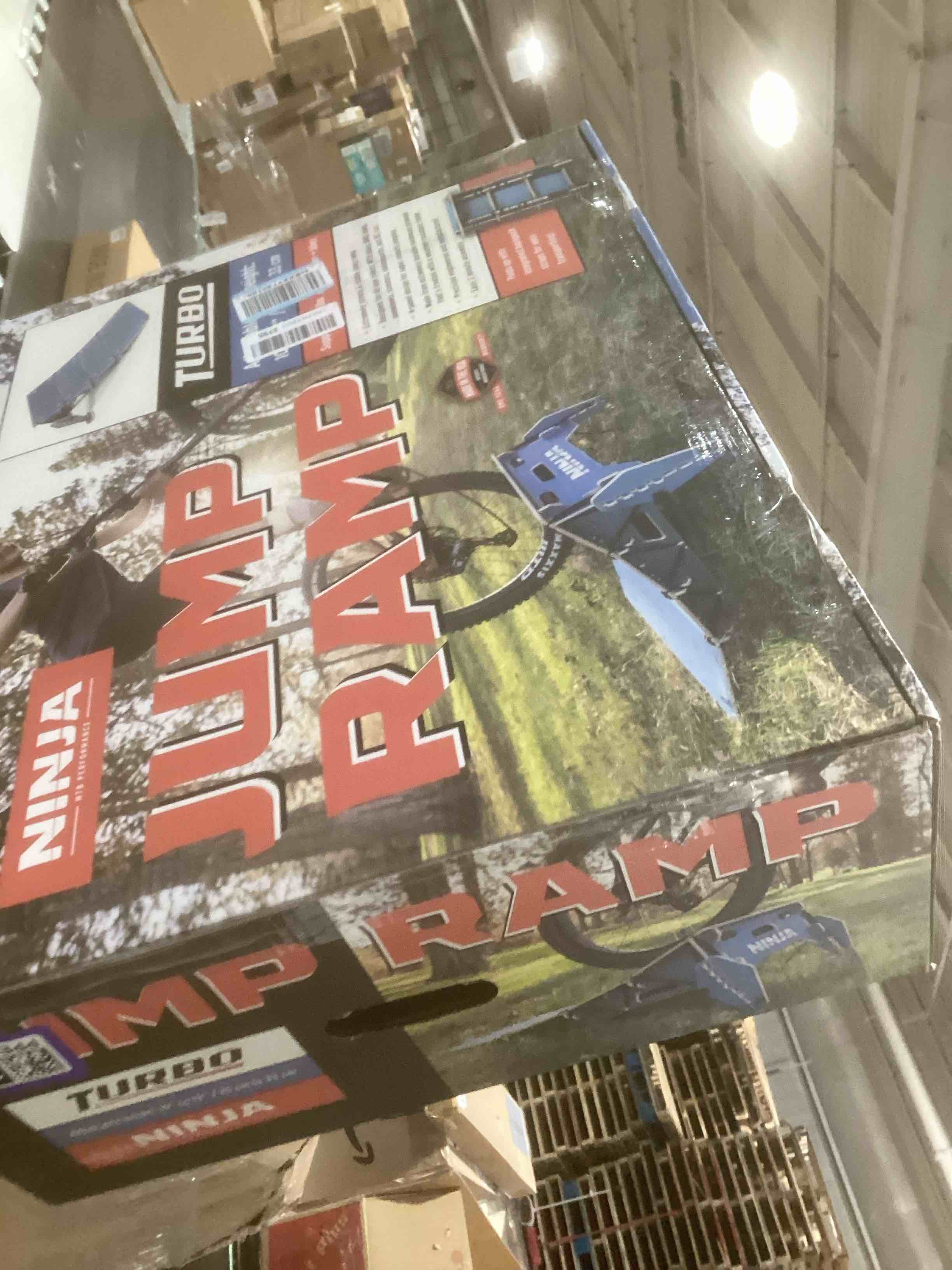 Condition photo showing Good Condition for Ninja MTB Jump Ramp, Turbo Kicker Portable Jump Ramp, 4 Panel Ramp for All Ages, Ideal for MTB Bikes, BMX Bikes, One Wheels, Scooters, Skateboards, and RC Cars