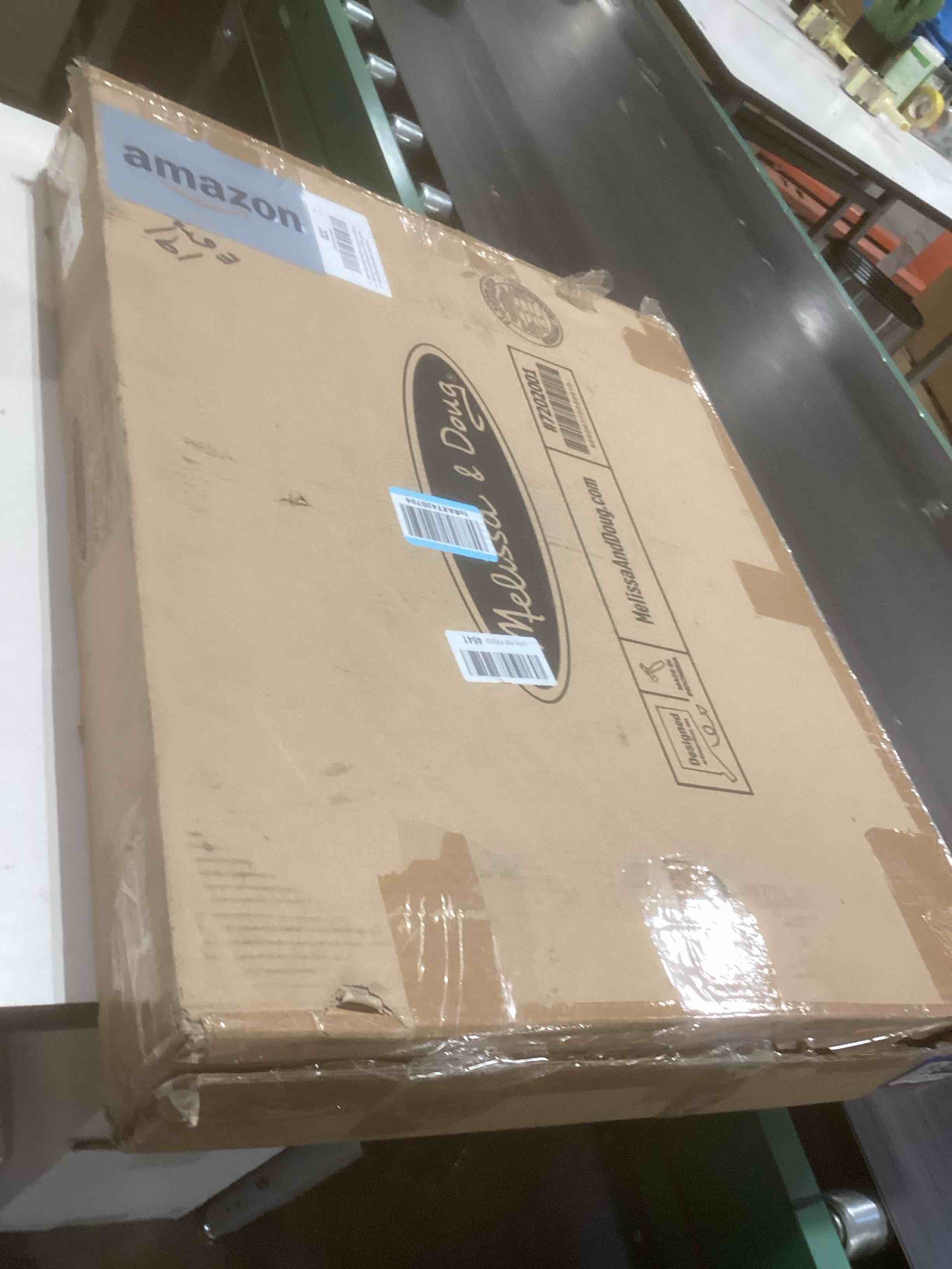 Condition photo showing Good Condition for Melissa & Doug Deluxe Wooden Art Easel for Kids with Dry-Erase Board, Chalkboard & Drawing Paper Roller, Folding Double-Sided Toddler Easel, Preschool Learning Toys for Girls & Boys Ages 3+ MAIN