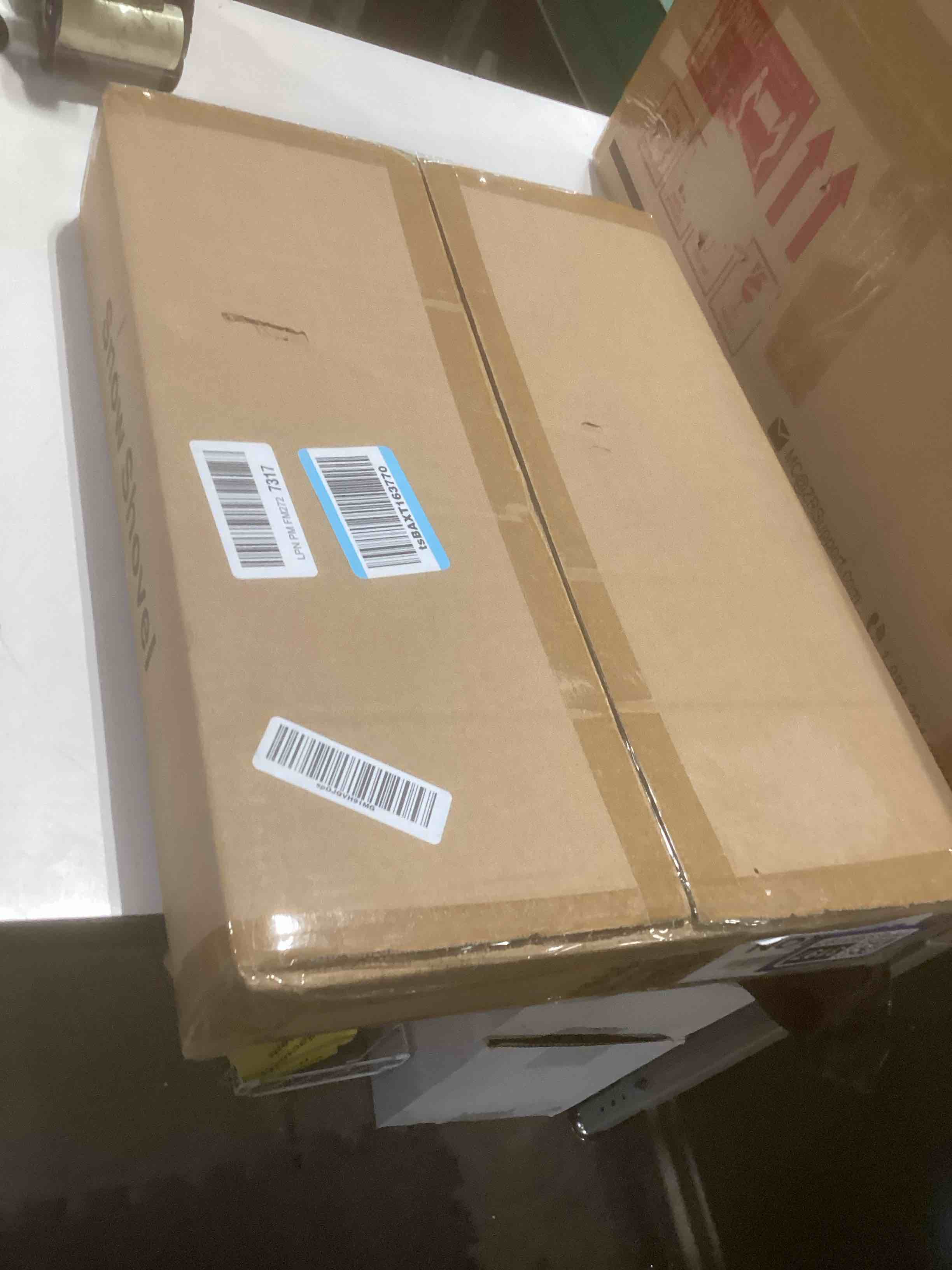 Condition photo showing New/Like New for Aluminum Snow Shovel - Heavy-Duty Metal Shovel with D Handle,55.1 Inch Snow Shovel for Driveway,Mulch Shovel for Clear Snow from Streets, Garages and Factories